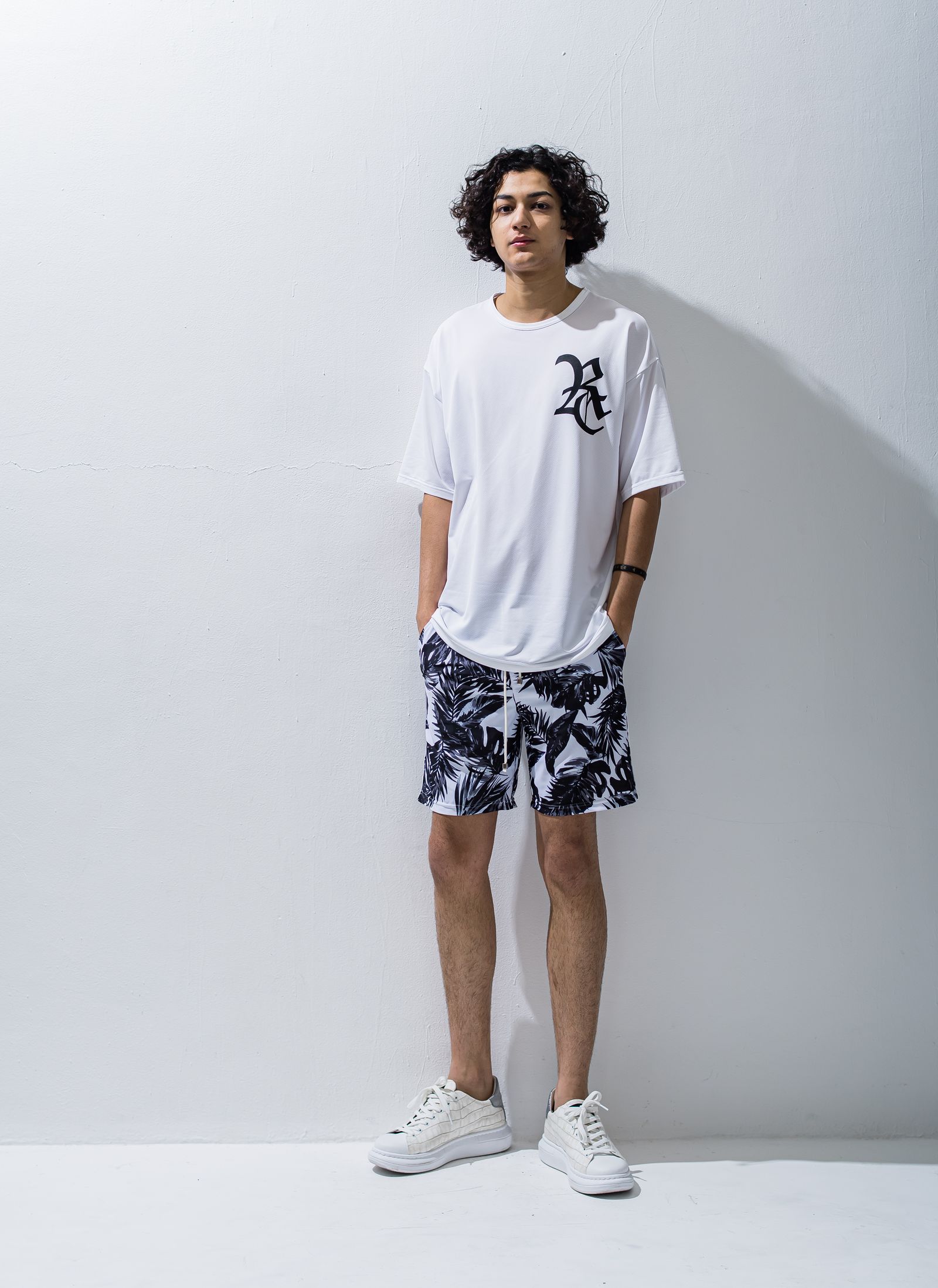 RC ROGO MESH LOOSE TEE / RC28-T-004 / メッシュビッグTシャツ / ホワイト※