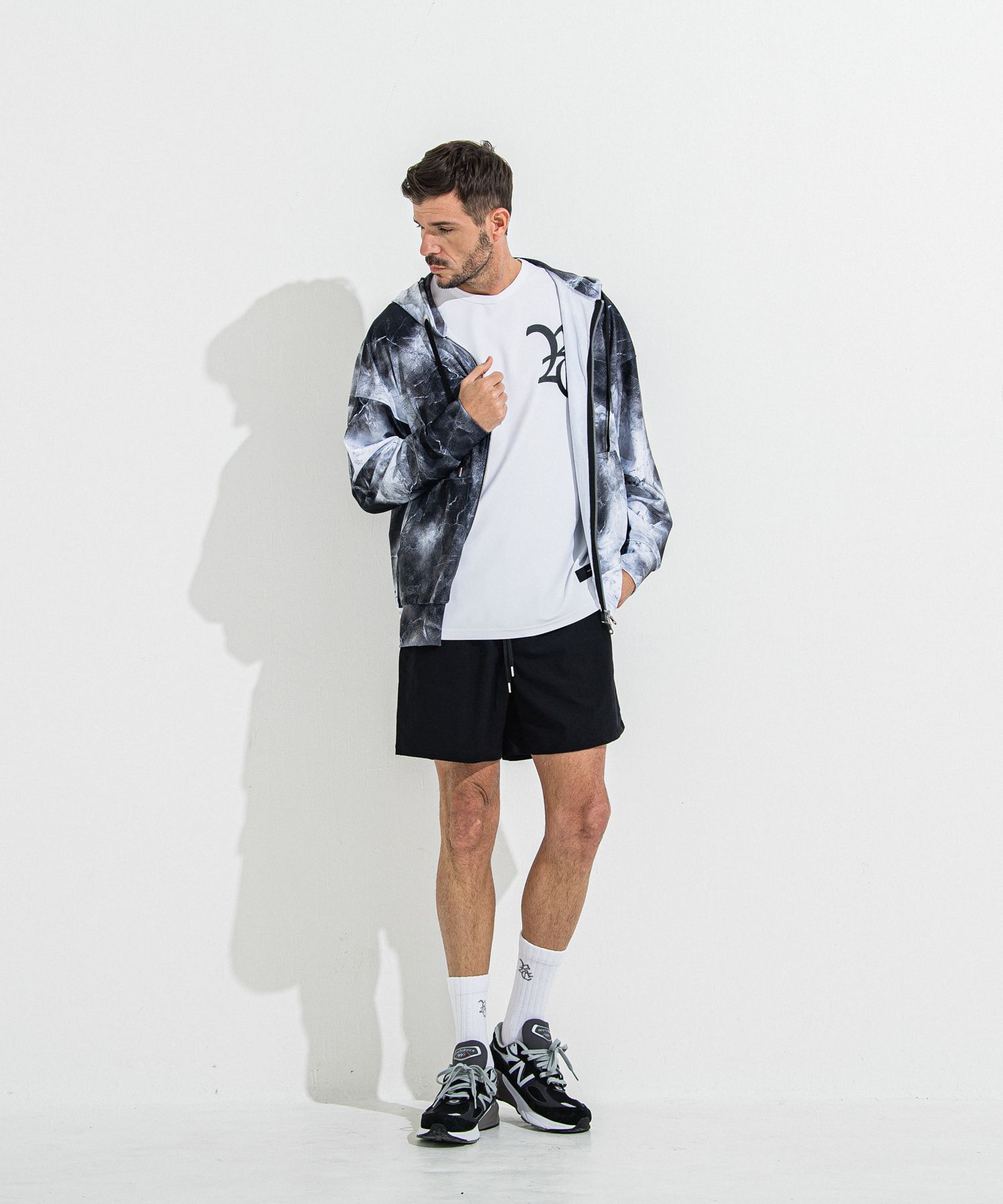 TV NYLON SHORTS / RC36-HP-004 / リラックスナイロンショーツ / ブラック