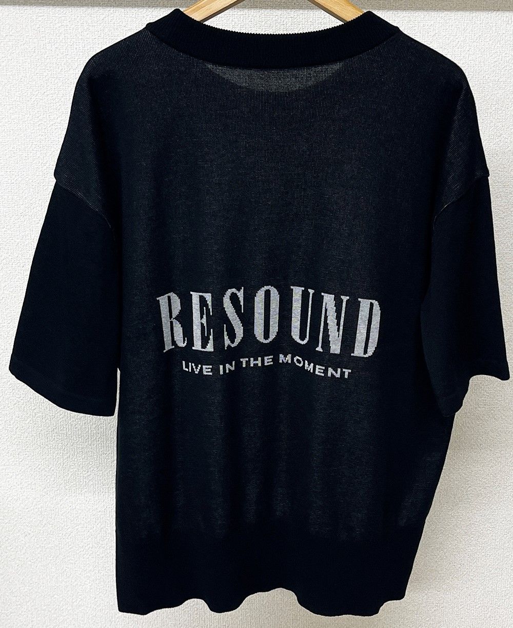BACK ROGO HALF KNT / RC28-K-002 / バックロゴルーズ半袖サマーニット / ブラック※