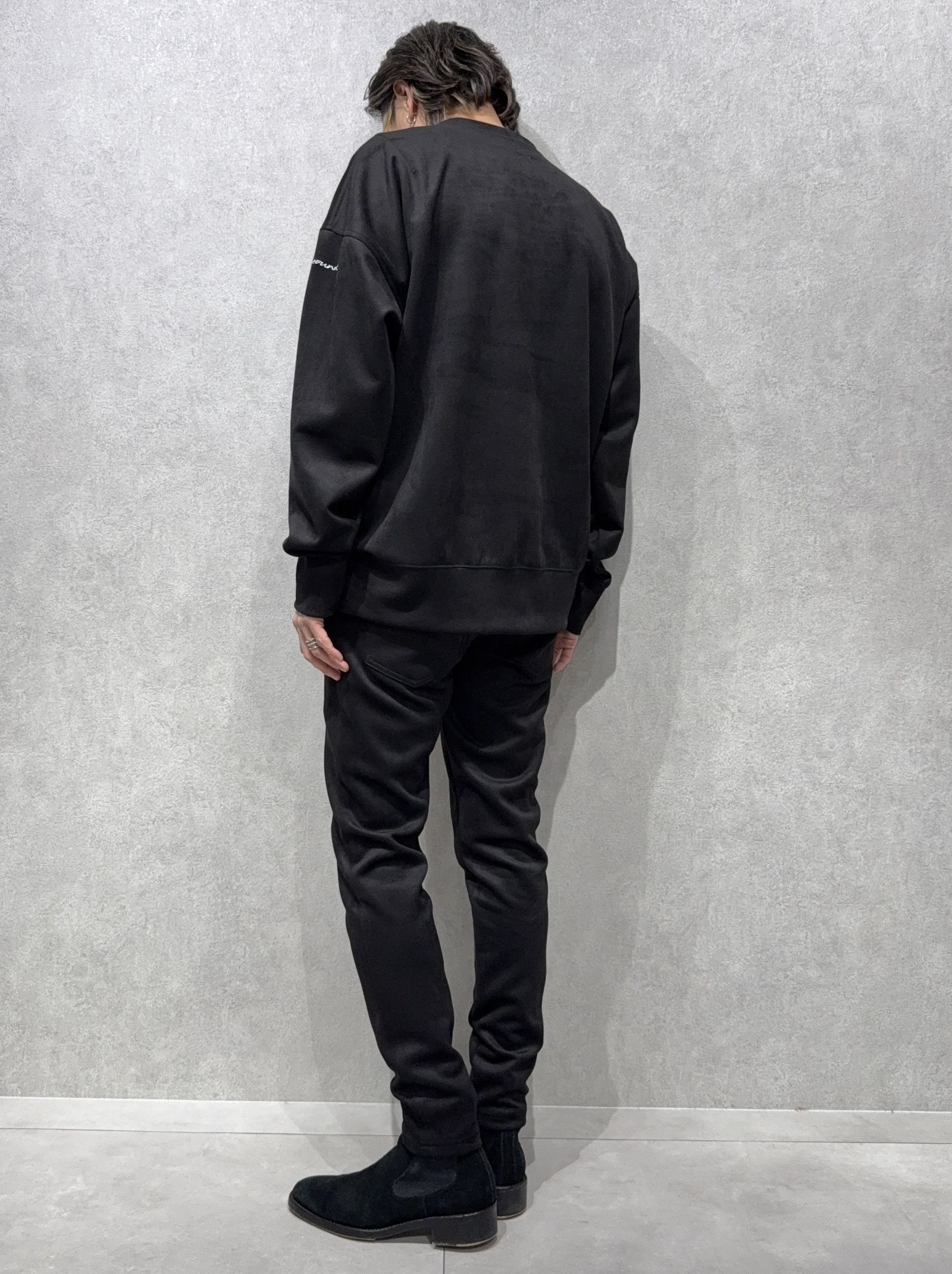 CHRIS EASY SUEDE TUCK  PANTS / RC38-ST-016T / スエードイージータックパンツ / ブラック