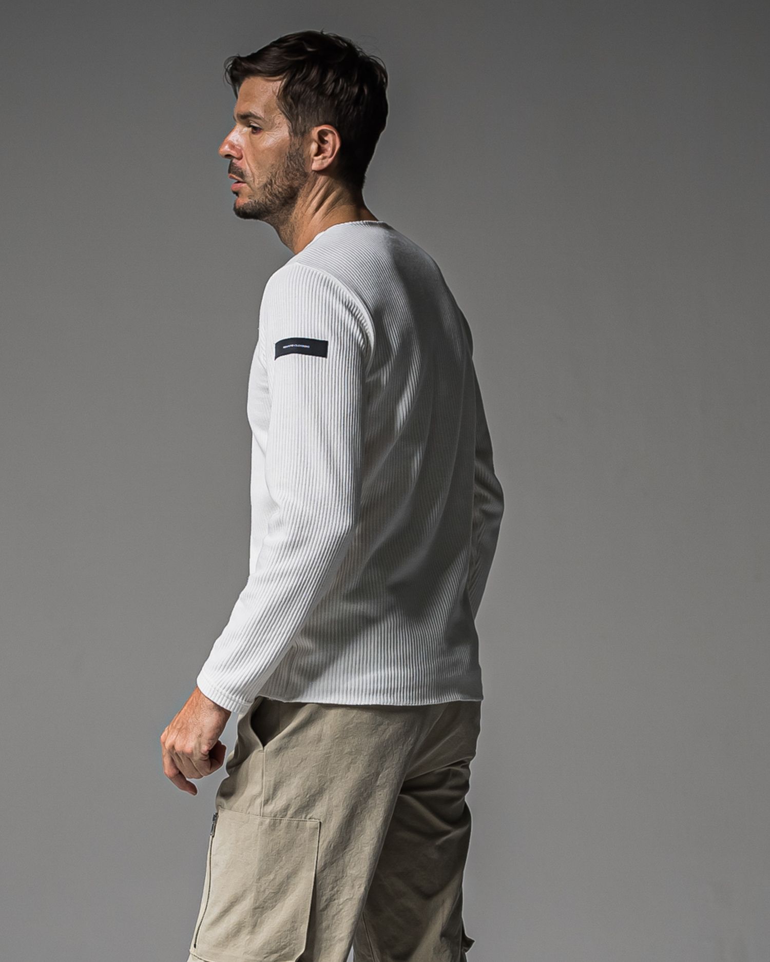 CUTOFF RAIL LONGSLEEVE / RC37-C-001 / レールカットソー / ホワイト (9月中旬入荷予定)
