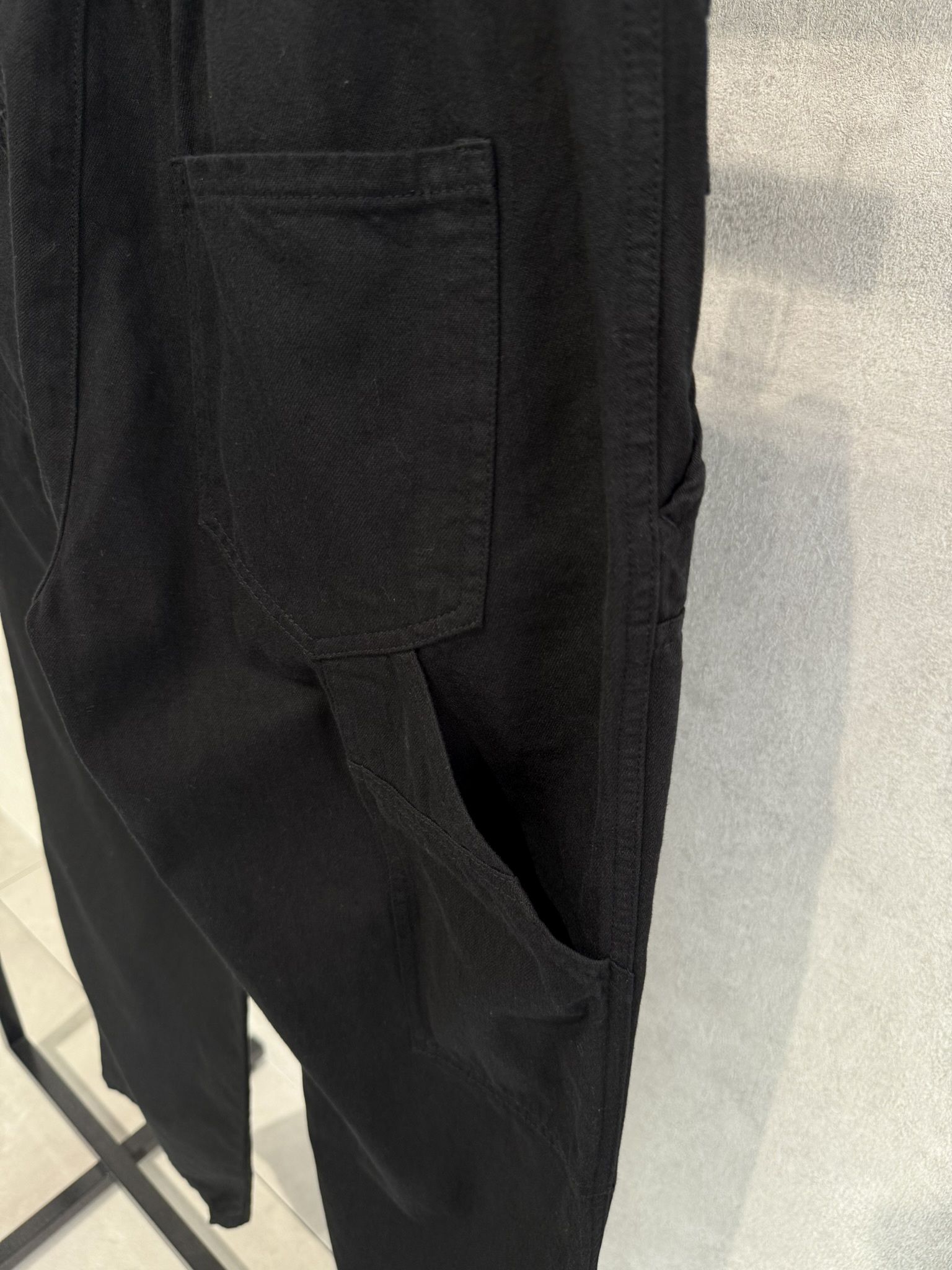 DOUBLE KNEE PT / RC39-ST-041 / ダブルニーワイドデニムパンツ / ブラック