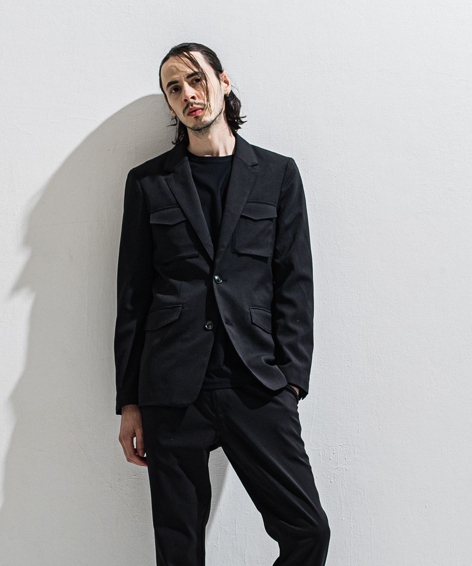 PS-65 JACKET / DP1-JK-002 / ミリタリーテーラードジャケット / ブラック (2月中旬入荷予定)