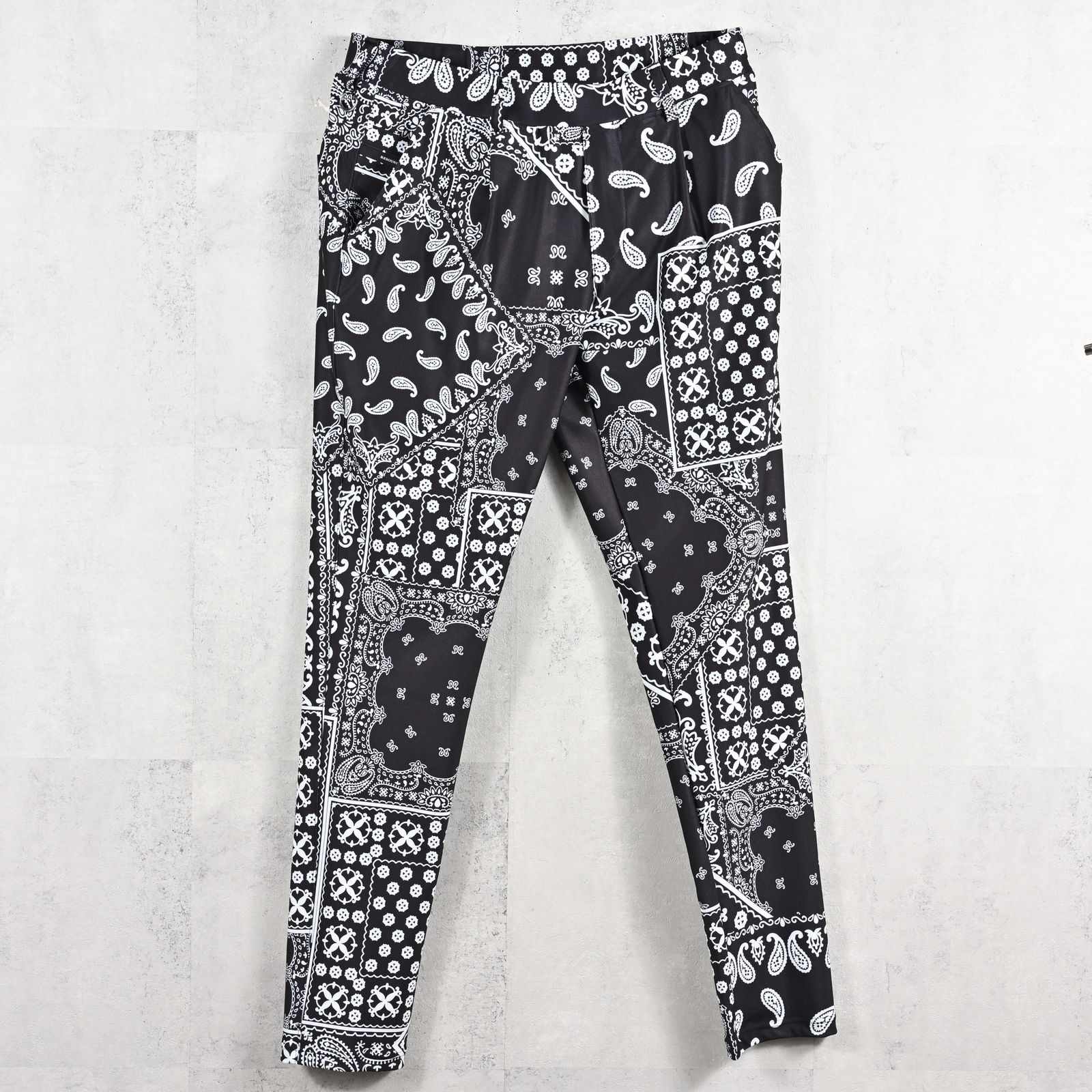 CHRIS EASY TUCK PANTS / RC39-ST-016T / ナイロンイージータックパンツ / バンダナブラック (3月上旬入荷予定)