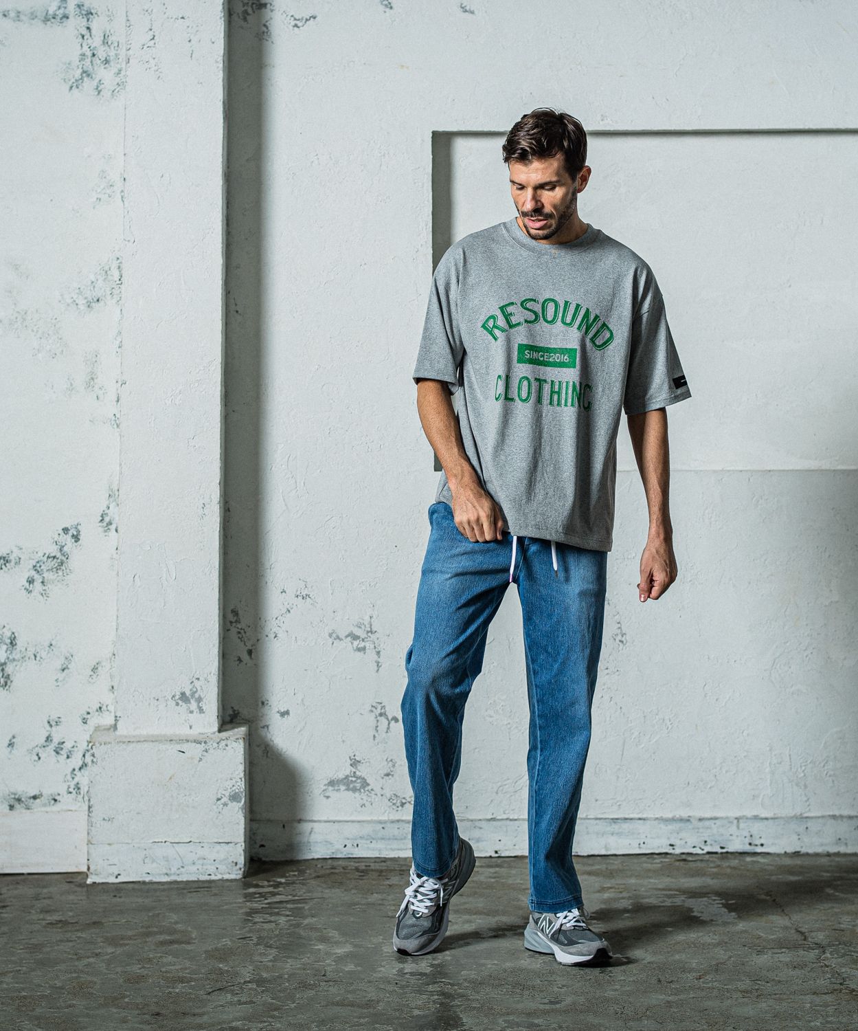 EX DENIM JERSEY WIDE PT / RC35-ST-016WTD / デニムジャージワイドパンツ / ライトインディゴ