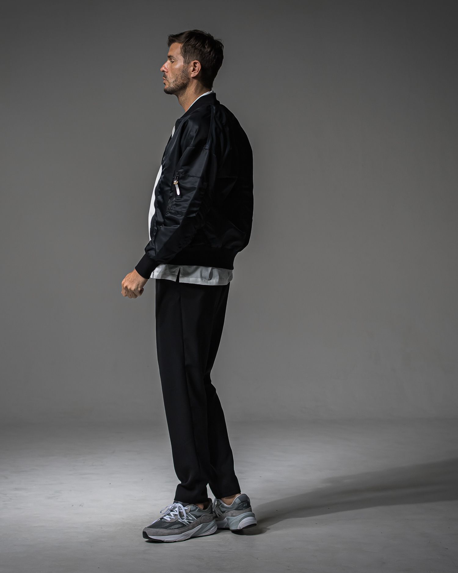 LIGHT DAVID JACKET / RC37-JK-002 / ナイロンライトMA-1 / ブラック (9月上旬入荷予定)