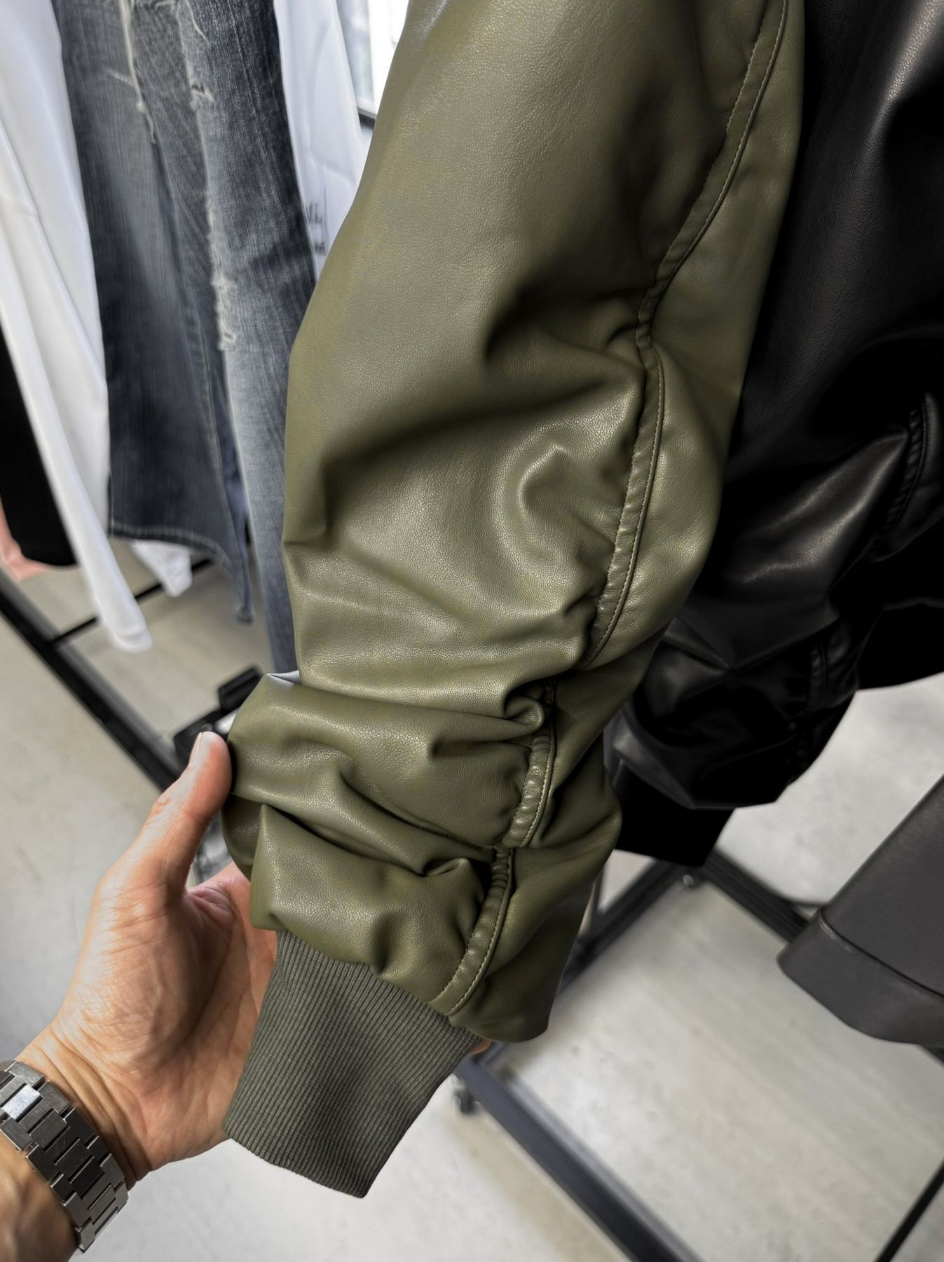 DAVID JACKET / RC41-JK-003 / MA-1 / カーキレザー (9月下旬入荷予定)