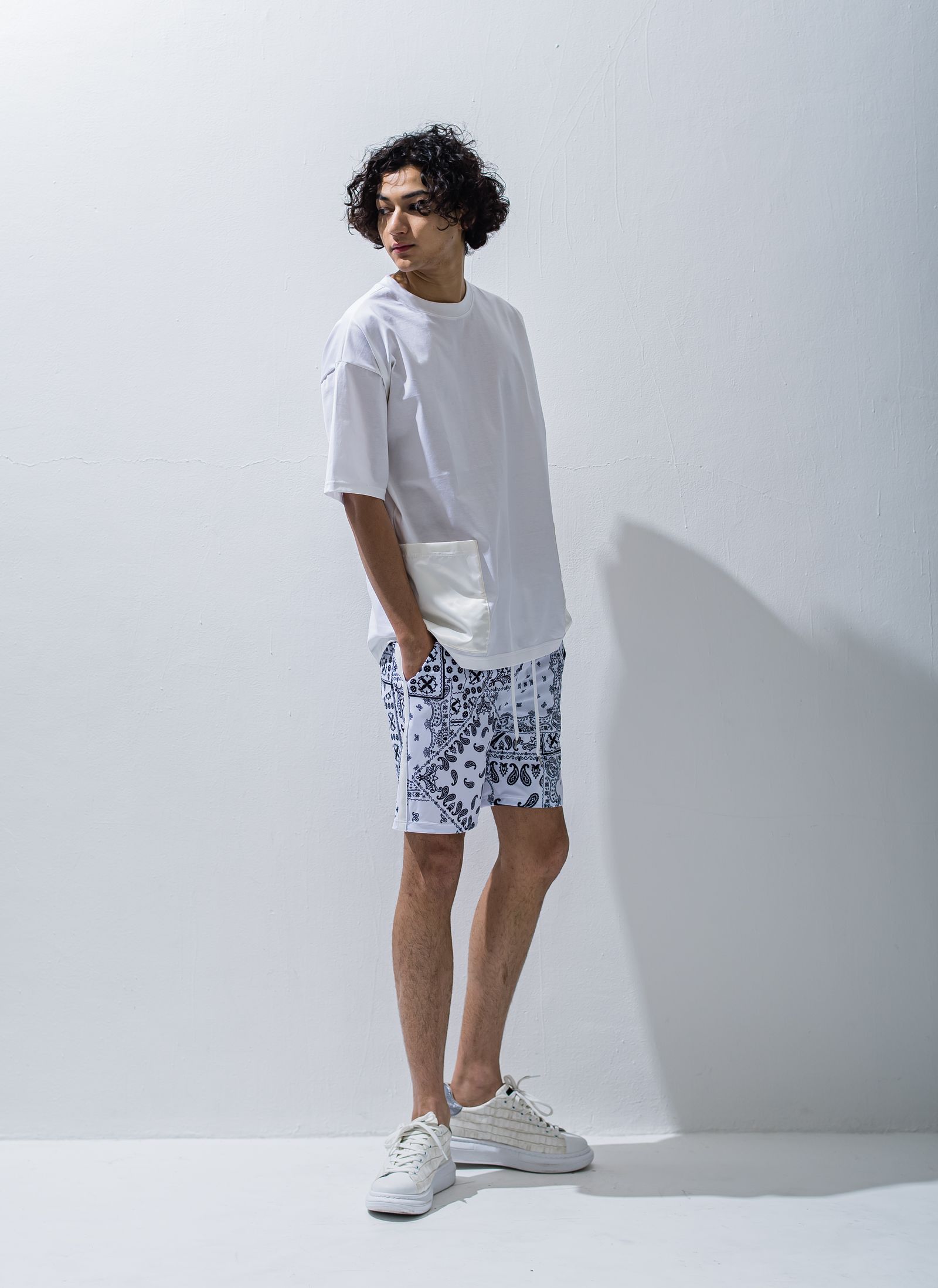 SIDE POCKET OVER TEE / RC28-T-005 / サイドポケットビッグTシャツ / ホワイト