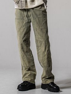 DOUBLE KNEE PT / RC39-ST-041 / ダブルニーワイドデニムパンツ / ダックカーキ (3月中旬入荷予定)