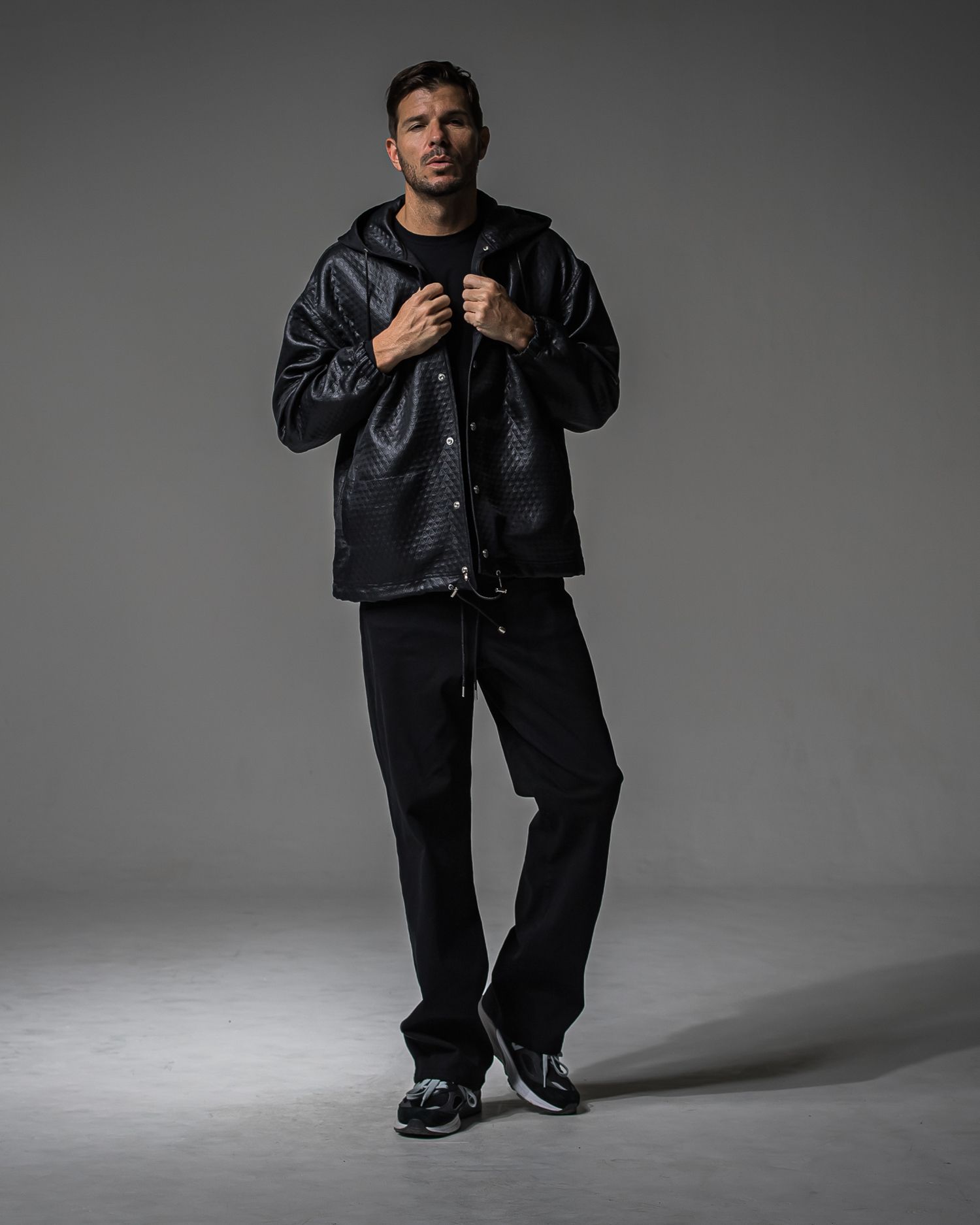 KING DENIM JERSEY / BASIC-ST-005 / デニムジャージ バギーワイドパンツ / ブラック