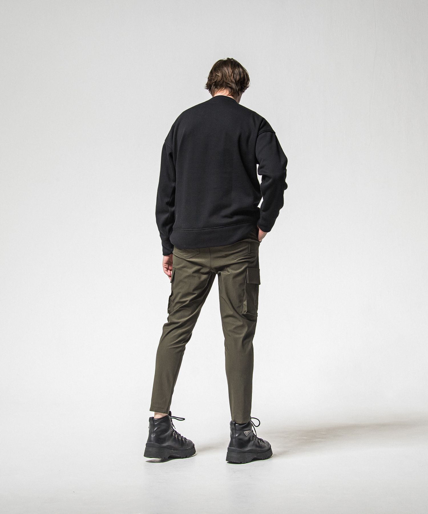SUEDE DROP TRAINER / RC38-C-005 / スエードトレーナー / ブラック (1月上旬入荷予定)