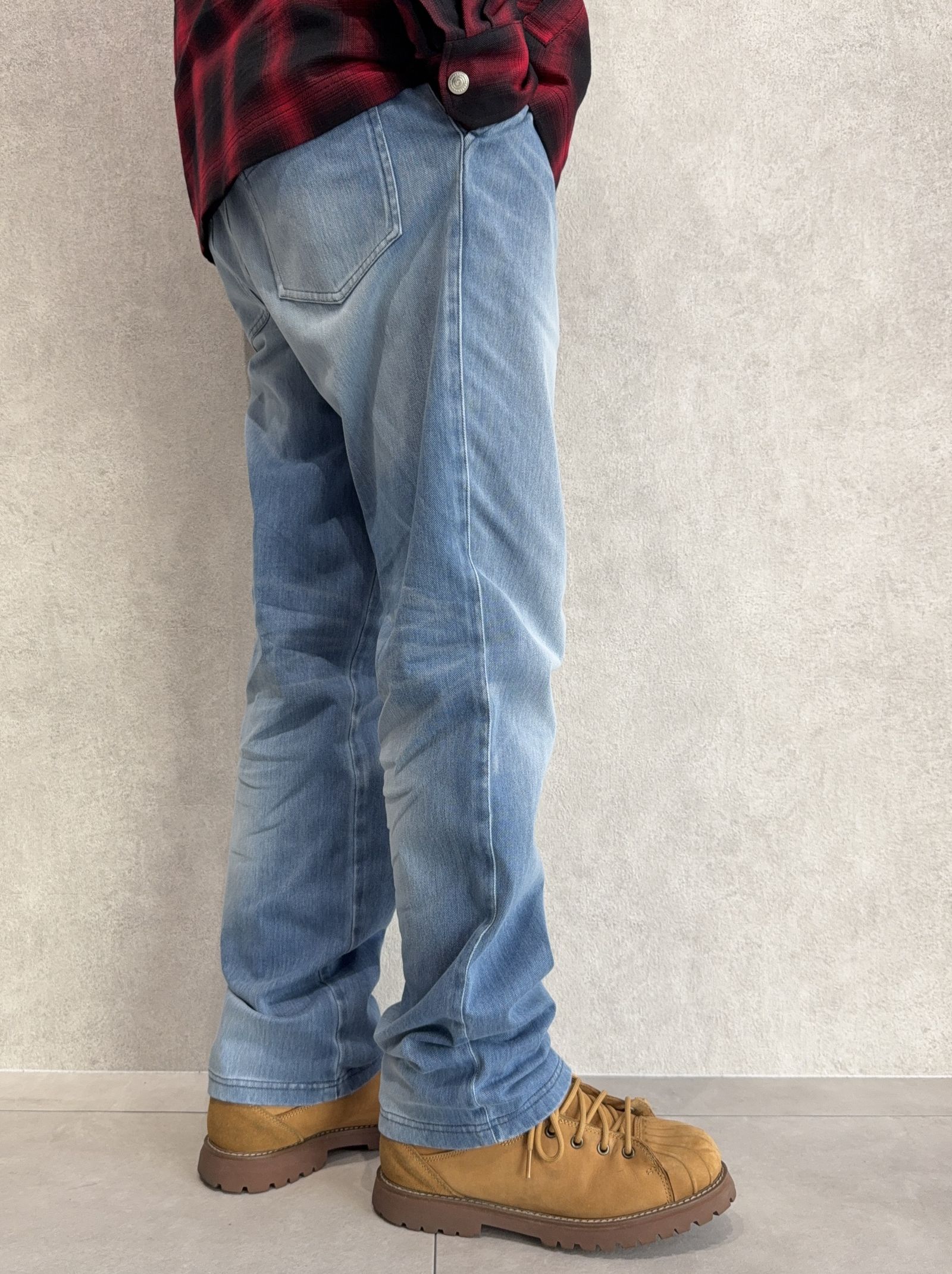 DENIM JERSEY WIDE PT / RC39-ST-016WTD / ライトオンスデニムジャージ ワイドパンツ / ライトインディゴ