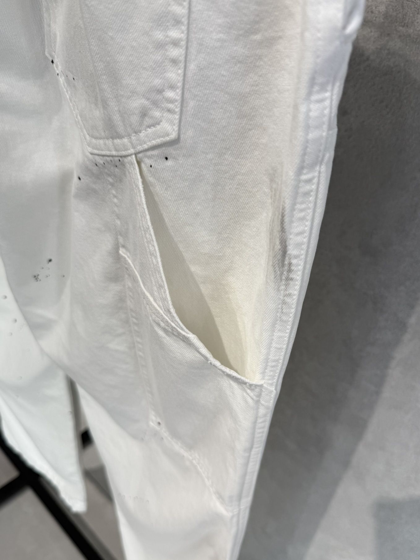 DOUBLE KNEE PT / RC39-ST-041 / ダブルニーワイドデニムパンツ / ホワイトユーズド