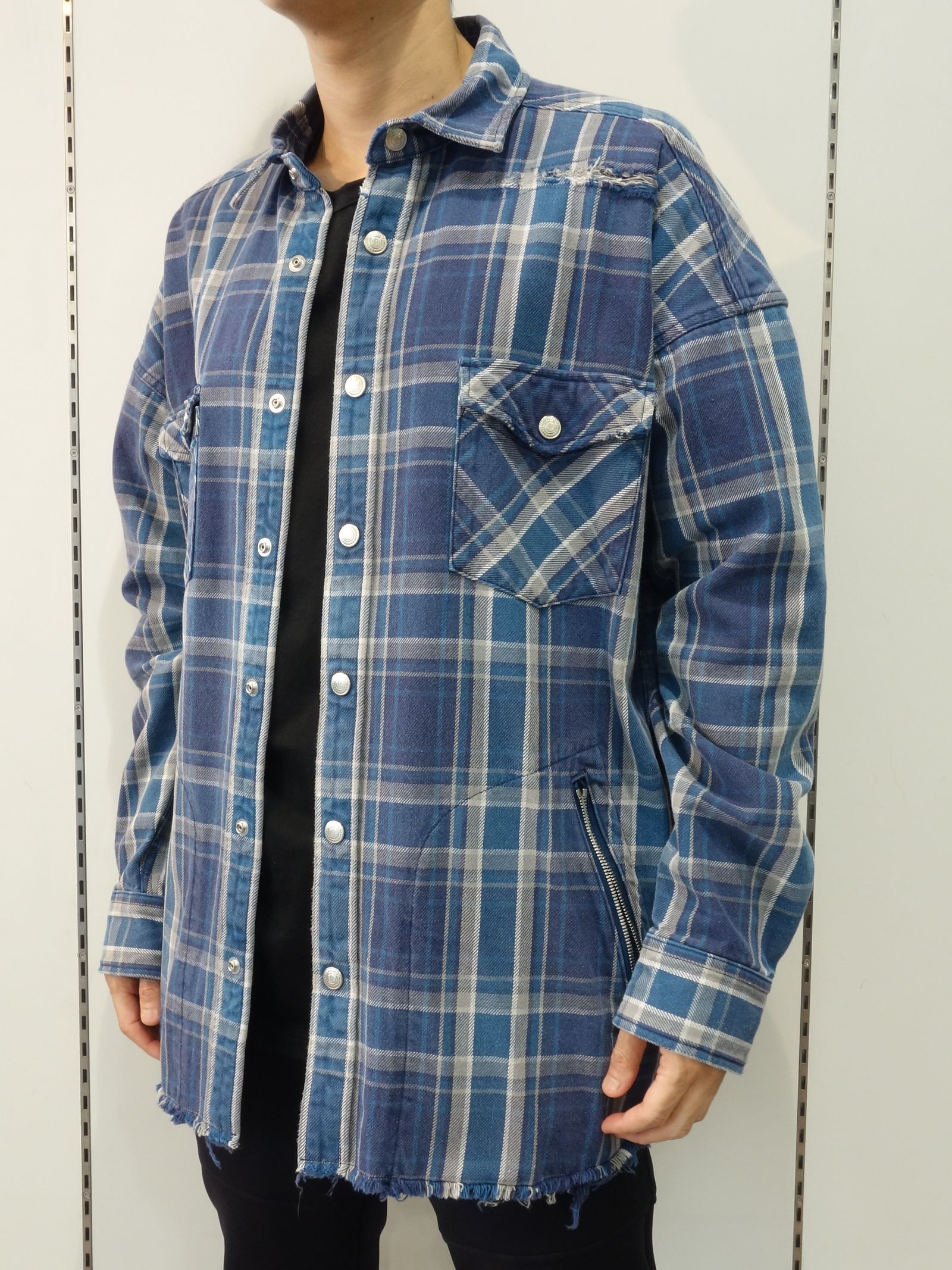 RESOUND CLOTHING - VINTAGE CHECK OVER GOWN SHIRTS 