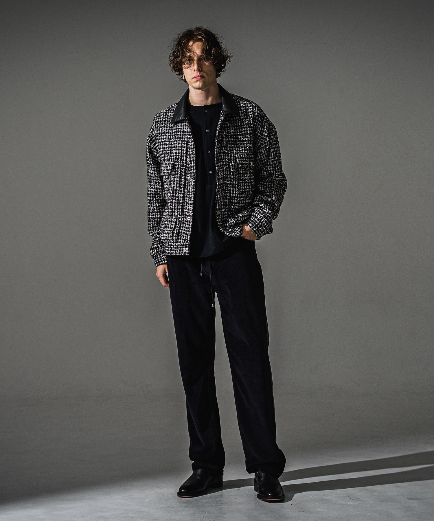 FCTWEED 2ND JK / RC41-JK-002 / ファンシーツイードジャケット / ブラック (9月下旬入荷予定)