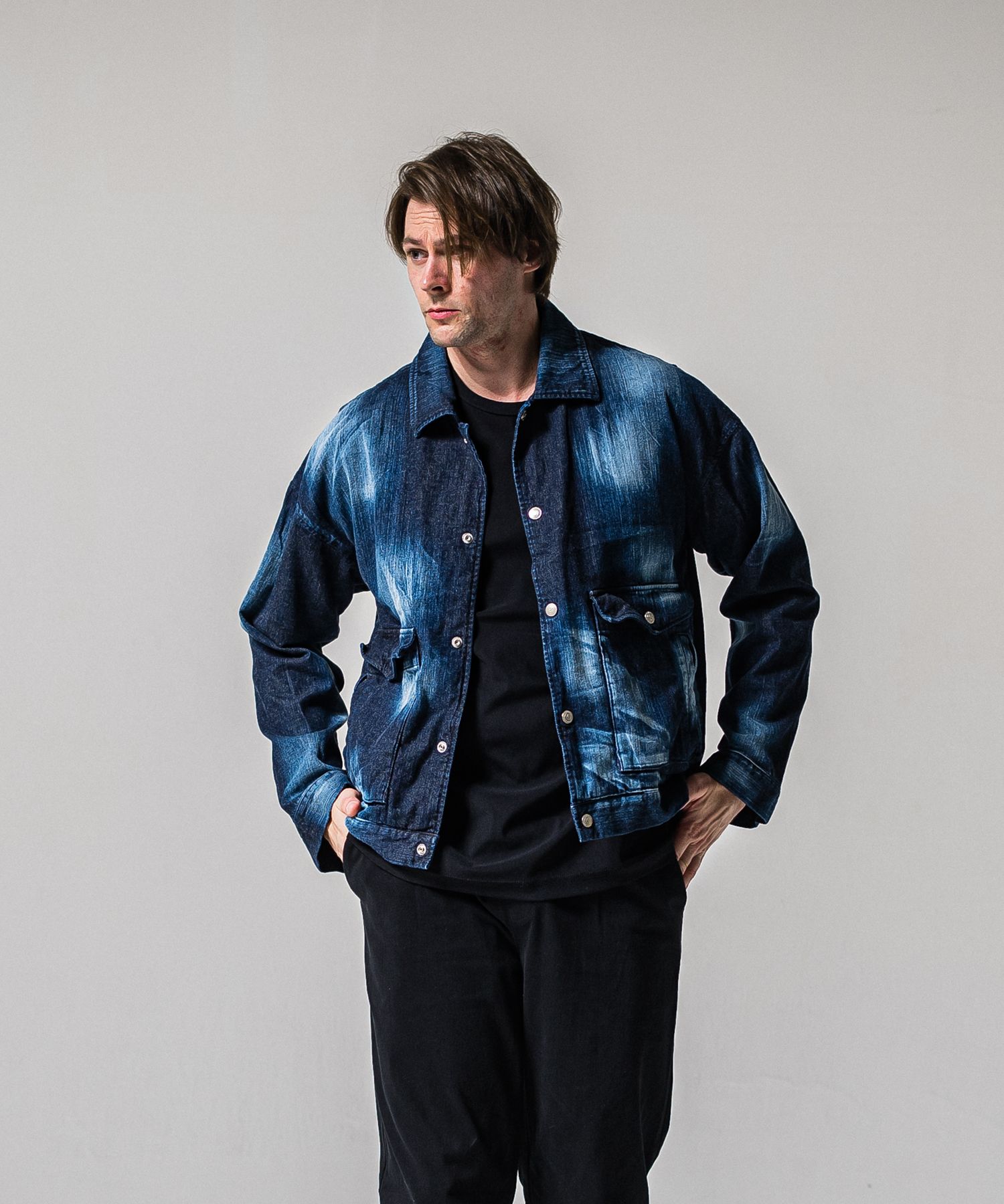 LDENIM AG FLIGHT JACKET / RC39-JK-003 / デニムフライトジャケット / インディゴユーズド (3月中旬入荷予定)