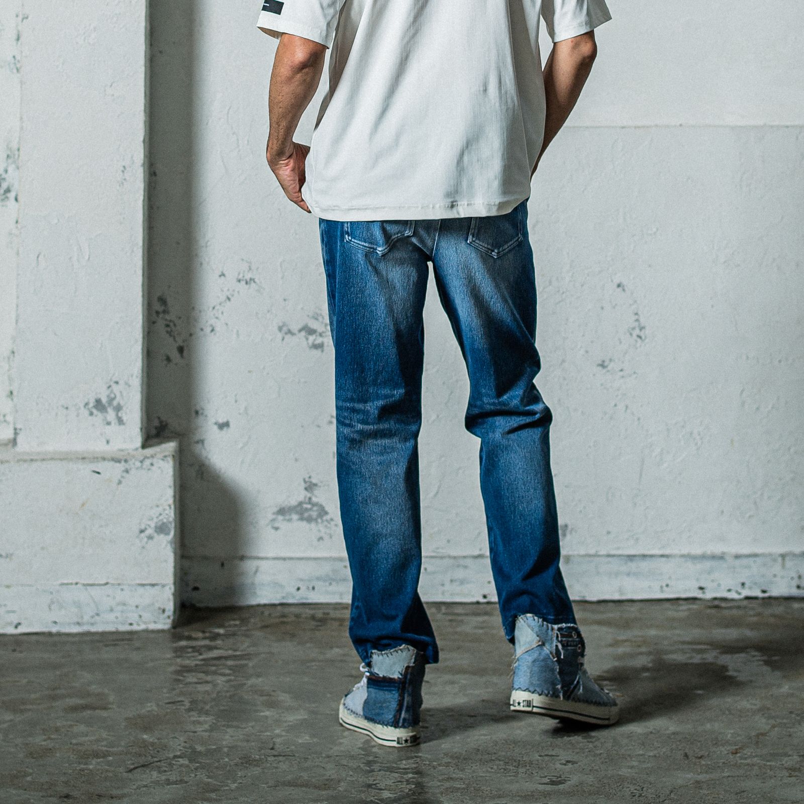 EX DENIM JERSEY WIDE PT / RC35-ST-016WTD / デニムジャージワイドパンツ / ダークインディゴ