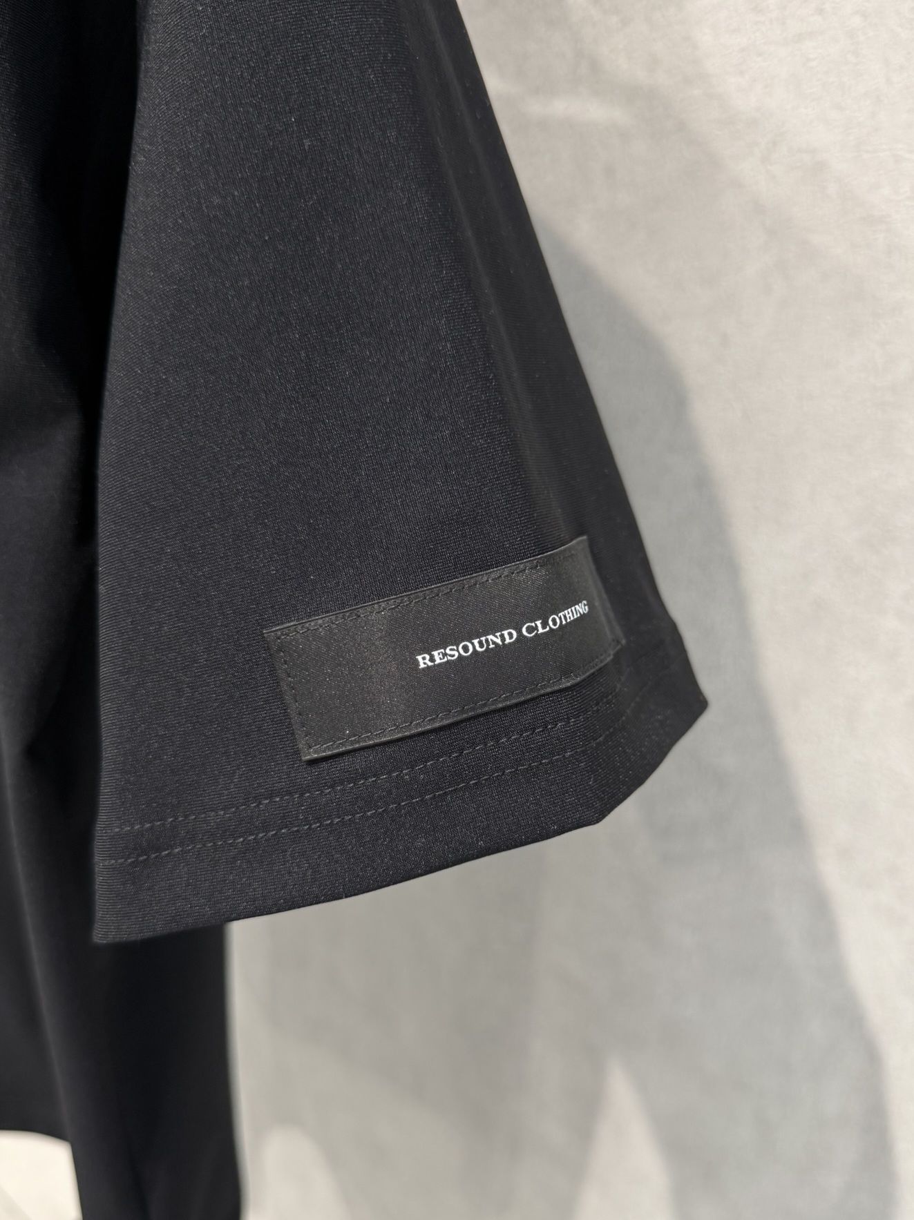 LEATHER POCKET OVER NYLON T / RC39-T-005 / レザーポケットナイロンビッグTシャツ / ブラック