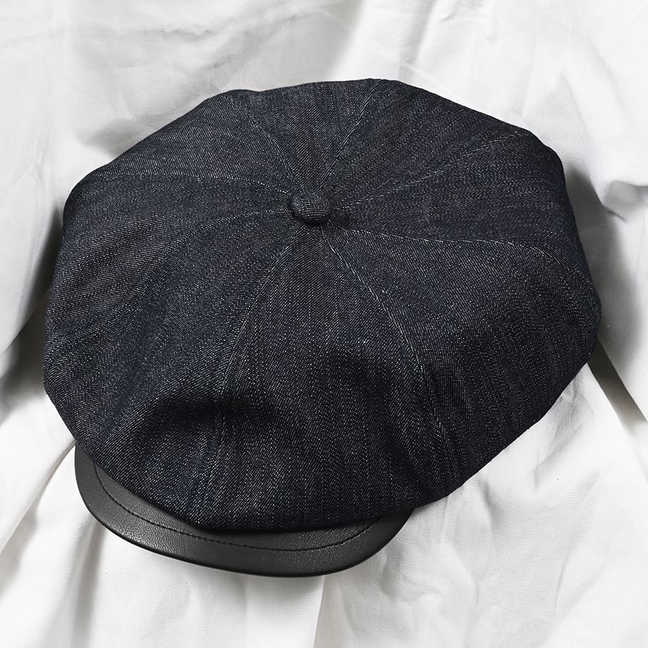 RAY CASQUETTE / RC41-CAP-004 / キャスケット / インディゴデニム×ブラックレザー (8月下旬入荷予定)