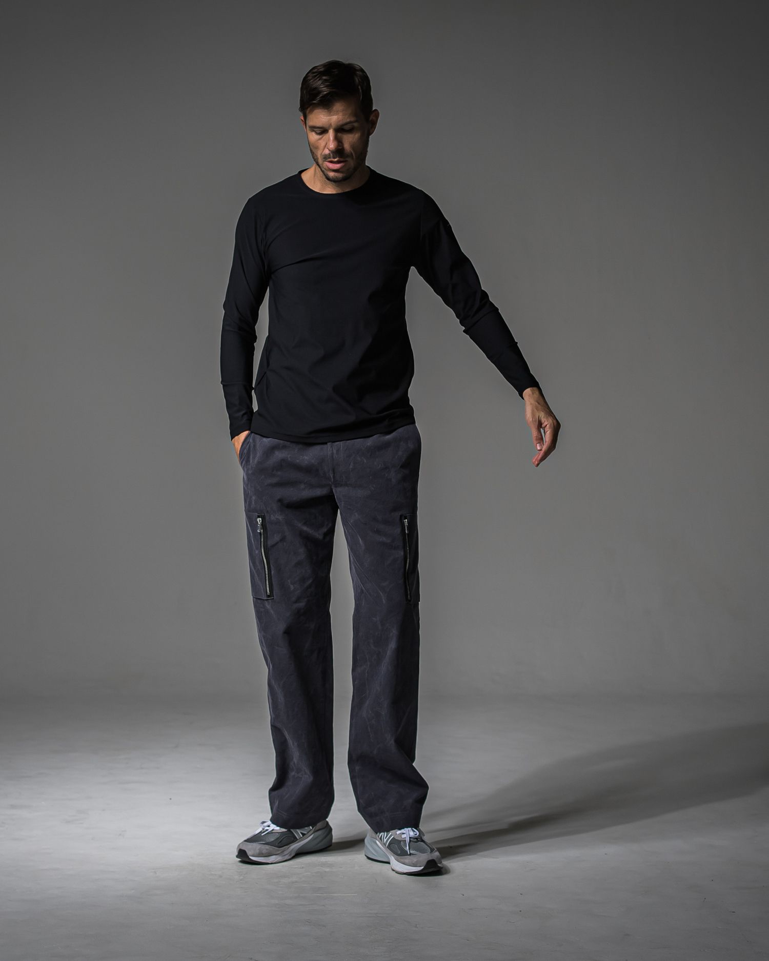 DAVID CARGO PANTS / RC37-ST-040 / ミリタリーワイドカーゴパンツ / ヴィンテージブラック