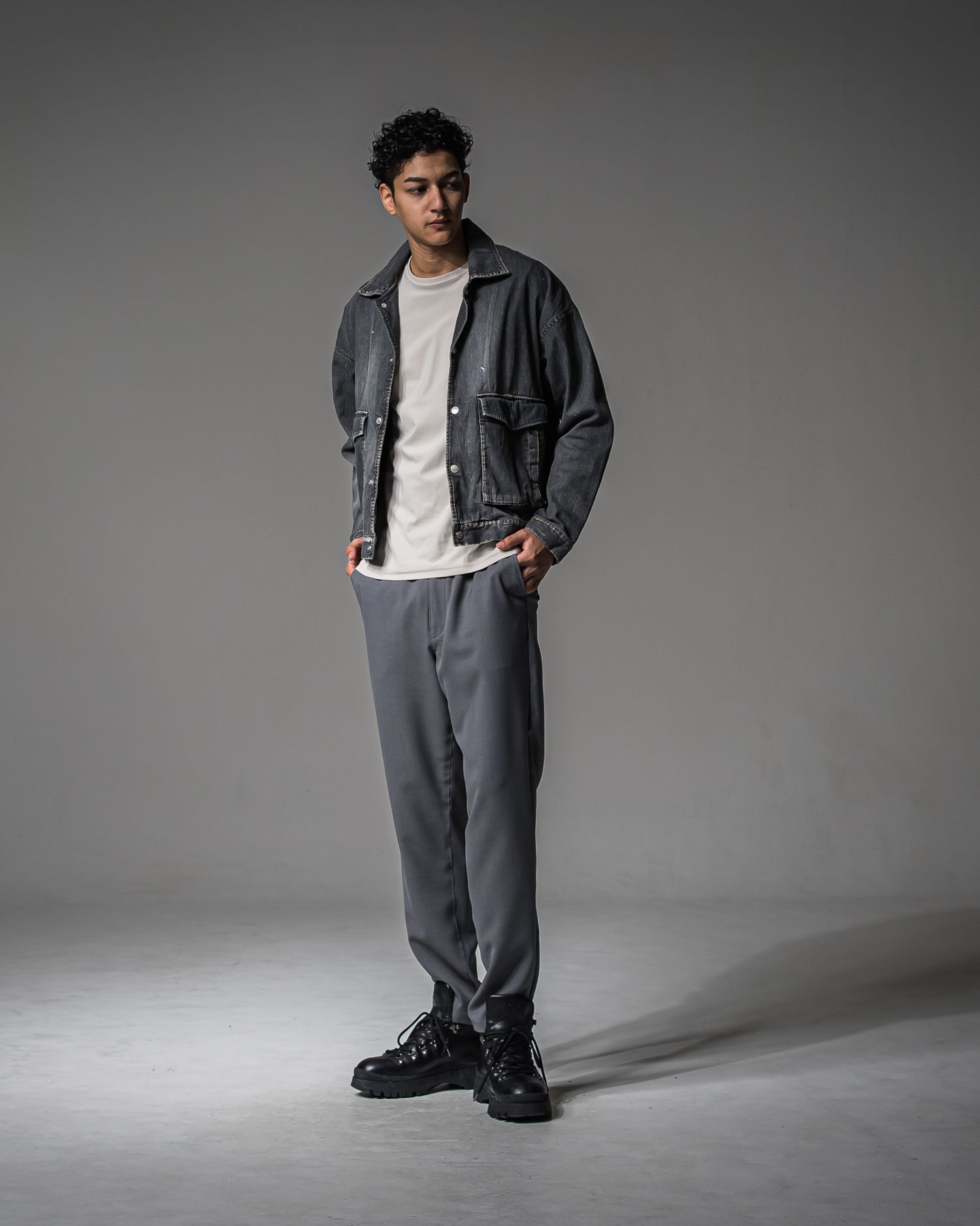 LDENIM AG FLIGHT JACKET / RC37-JK-001 / デニムフライトジャケット / ブラックユーズド