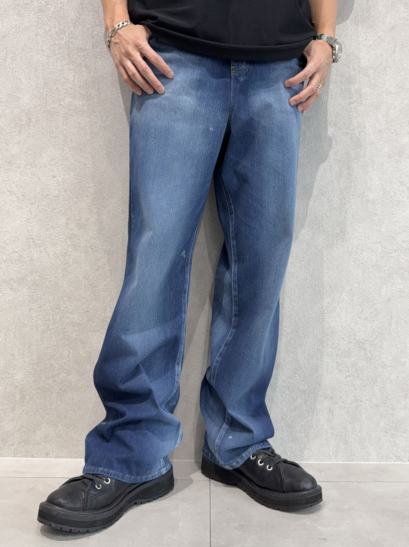 KING DENIM JERSEY / RC37-ST-005 / デニムジャージ バギーワイドパンツ / ダークインディゴ