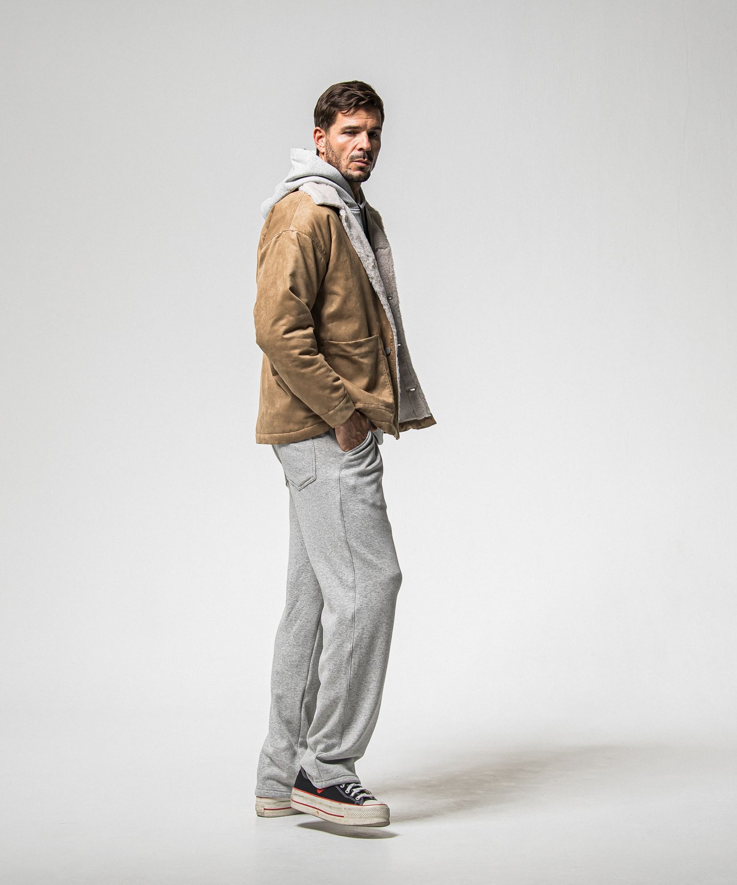 SUEDE FUR CAVER ALL / RC38-JK-003 / スエードファーカバーオール / ブラウン (11月中旬入荷予定)