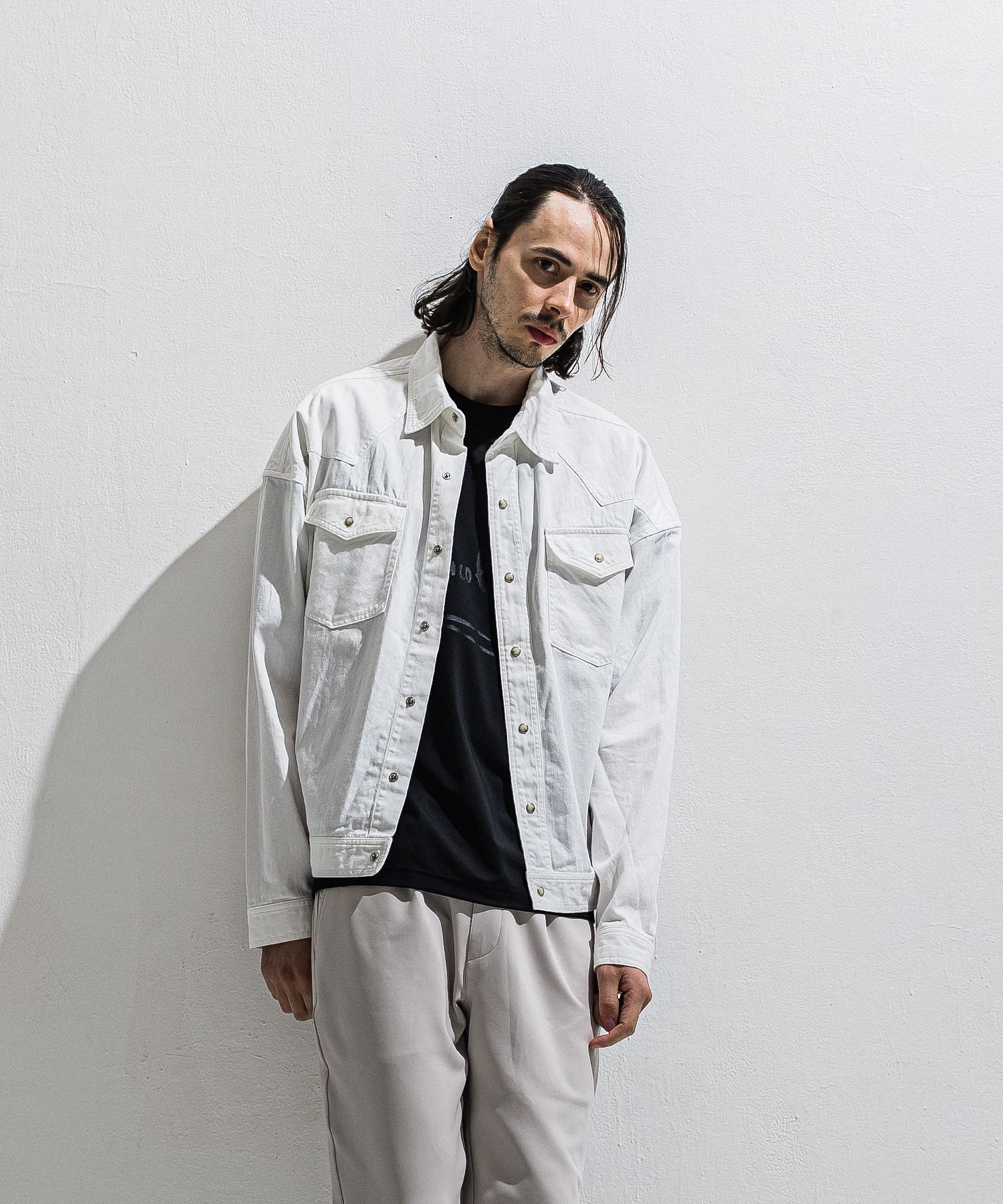 WESTAN JK / DP1-JK-004 / ウエスタンシャツジャケット / ホワイト (3月中旬入荷予定)