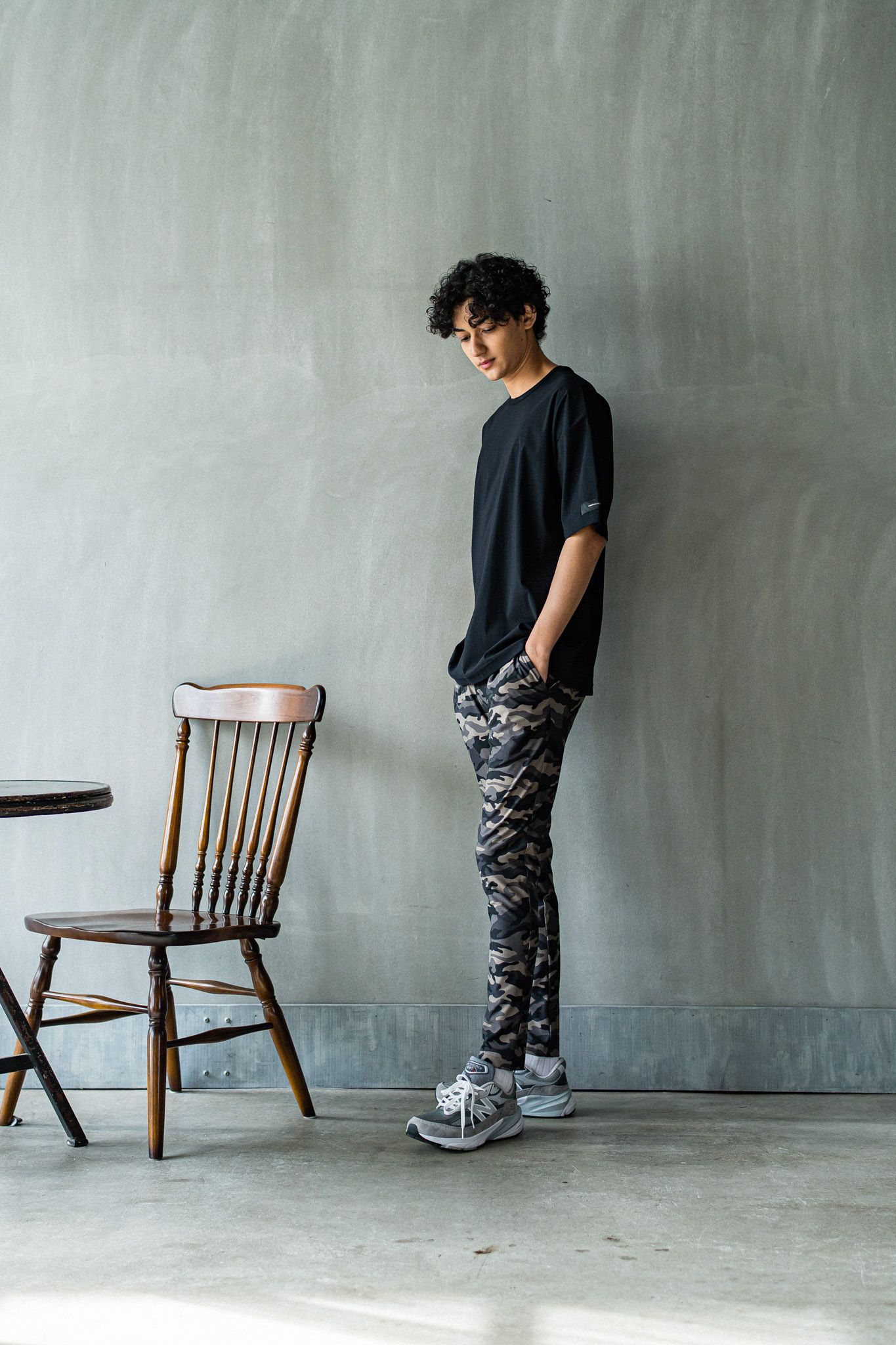 CHRIS EASY TUCK PANTS / RC32-ST-016T / イージータックパンツ / カモフラブラック