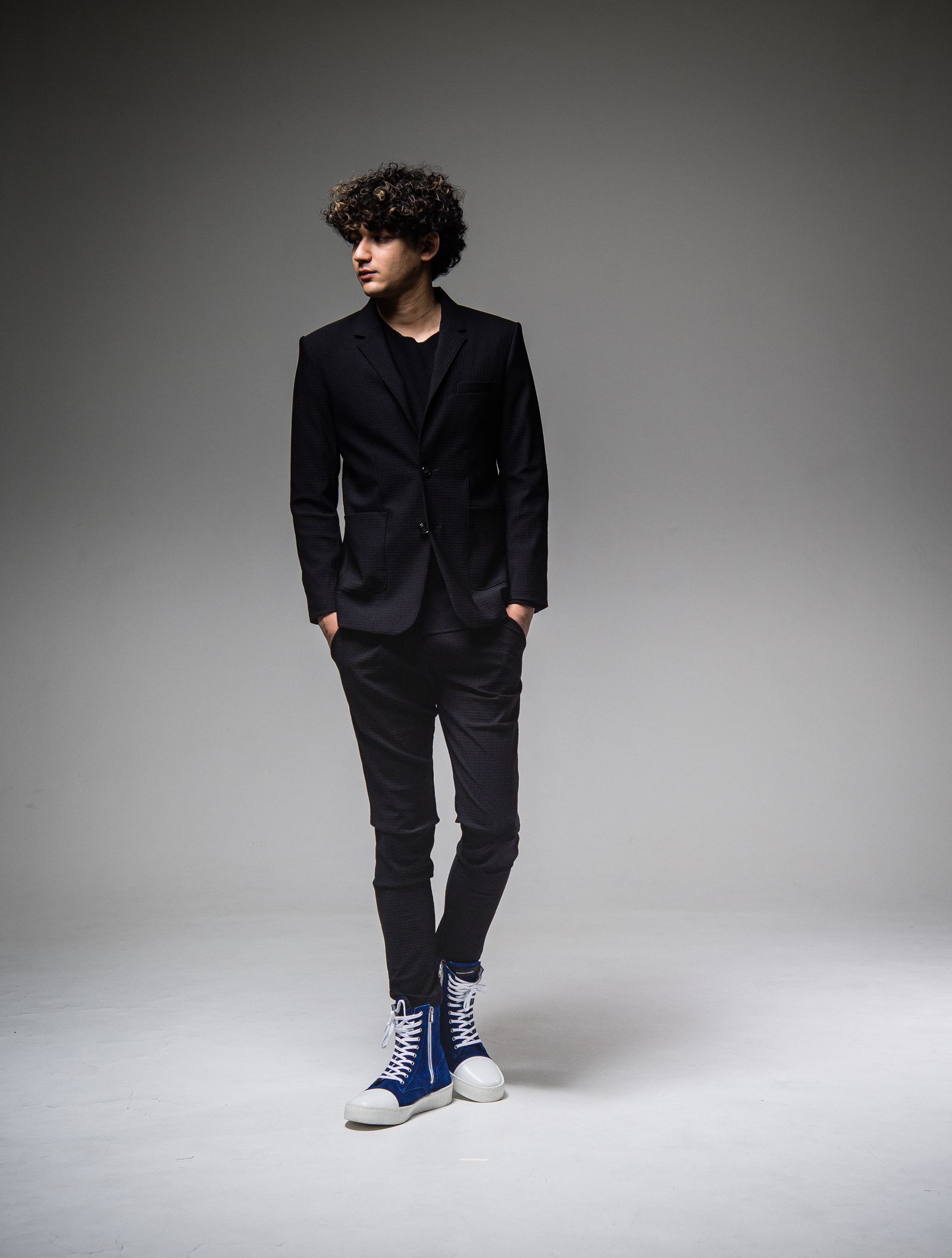 RIP ALBERT JACKET / RC25-JK-002 / リップルテーラードジャケット / ブラック