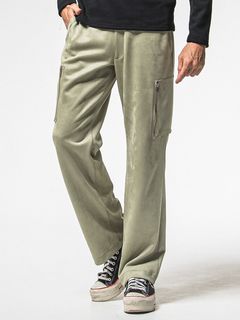 DAVID CARGO PANTS / RC38-ST-040 / スエードワイドカーゴパンツ / カーキ (1月上旬入荷予定)