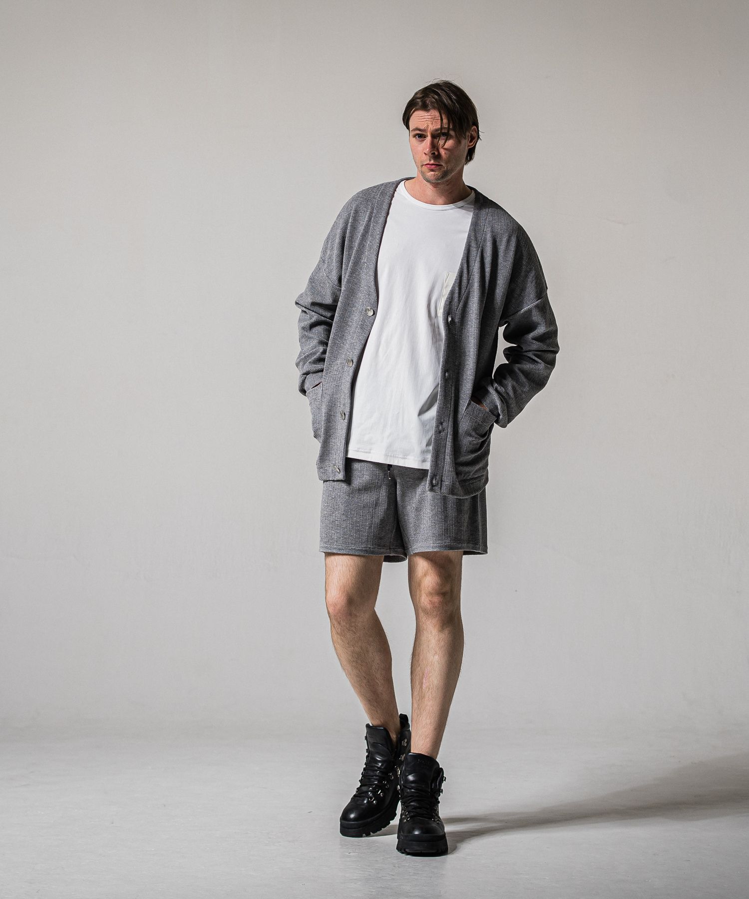 BLISTER KNIT C/D / RC39-C-005 / ブリスターニットカーディガン / グレー (1月下旬入荷予定)