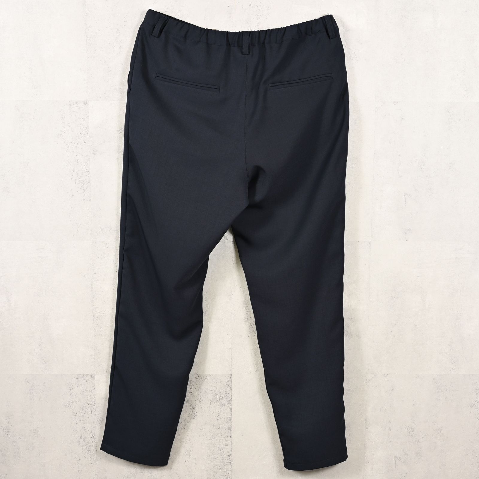 PAT WIDE EASY PANTS / RC40-ST-036BN / ワイドテーパードパンツ / ツイルネイビー (4月中旬入荷予定)
