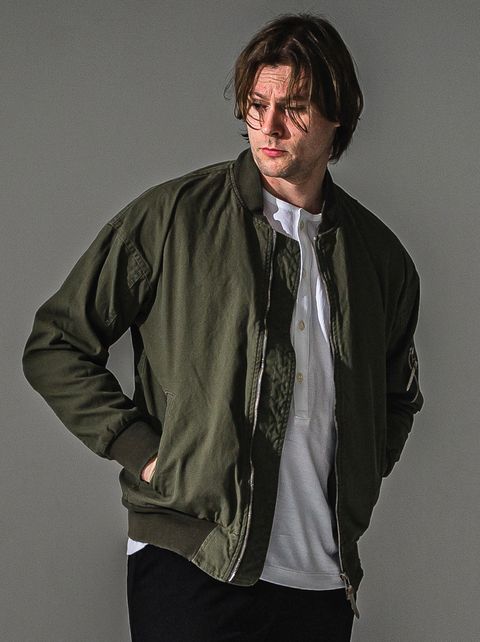 DAVID JACKET / RC41-JK-003 / ミリタリーライトMA-1 / ヴィンテージカーキ (8月下旬入荷予定)