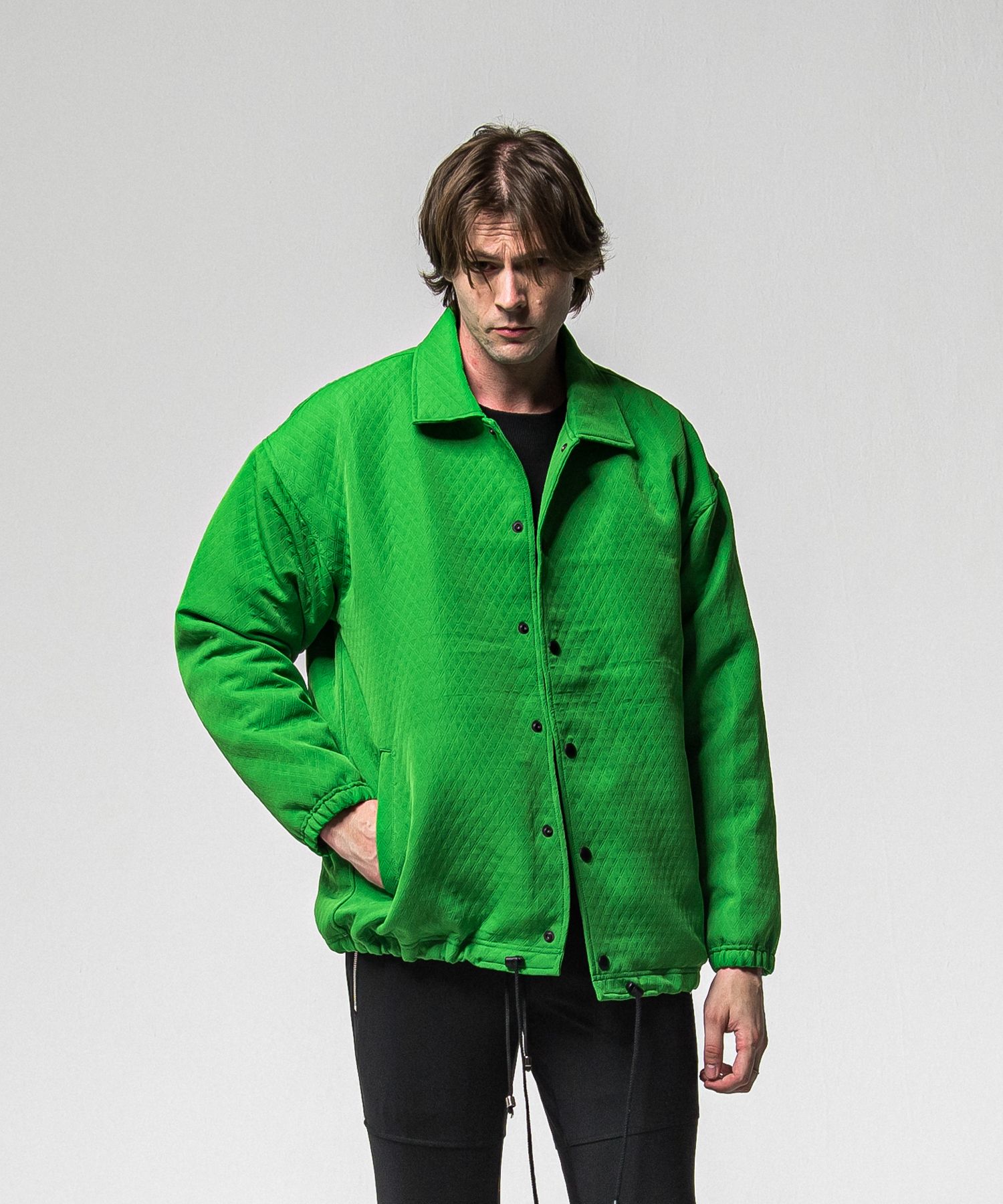 FUR COACH JK / RC38-JK-005 / キルティングファーコーチジャケット / グリーン (11月中旬入荷予定)