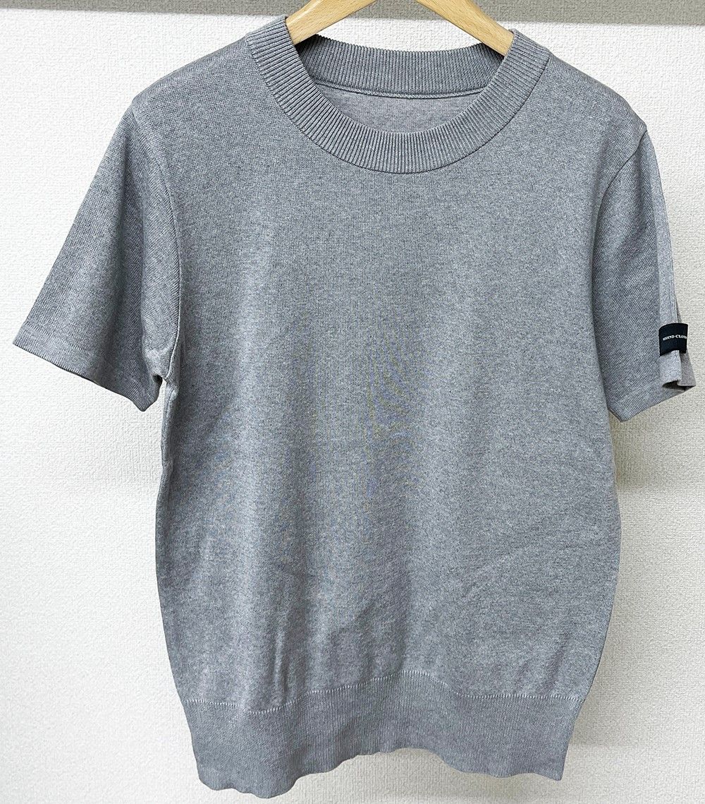 SILK HALF KNT / RC28-K-001 / 無地半袖サマーニット / グレー※