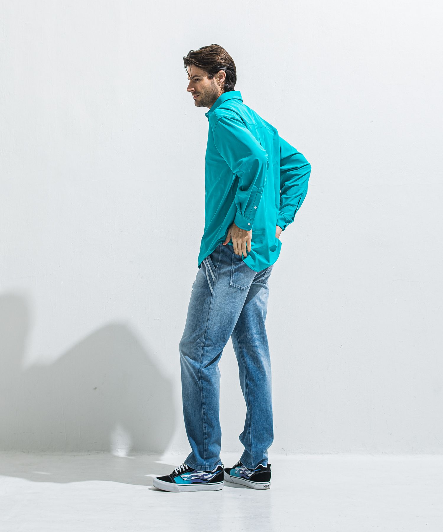 RUSH JACK SHIRTS / RC40-SH-001 / オーバーサイズラッシュガードシャツ / ターコイズ (4月中旬入荷予定)