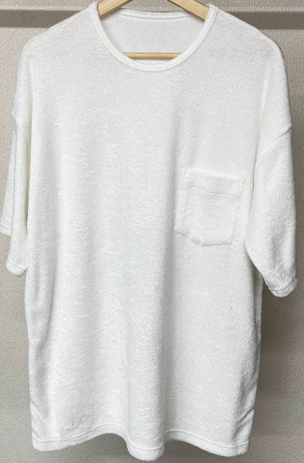 PILE LOOSE POCKET TEE / RC27-T-005 / パイルビッグポケットTシャツ / ホワイト※