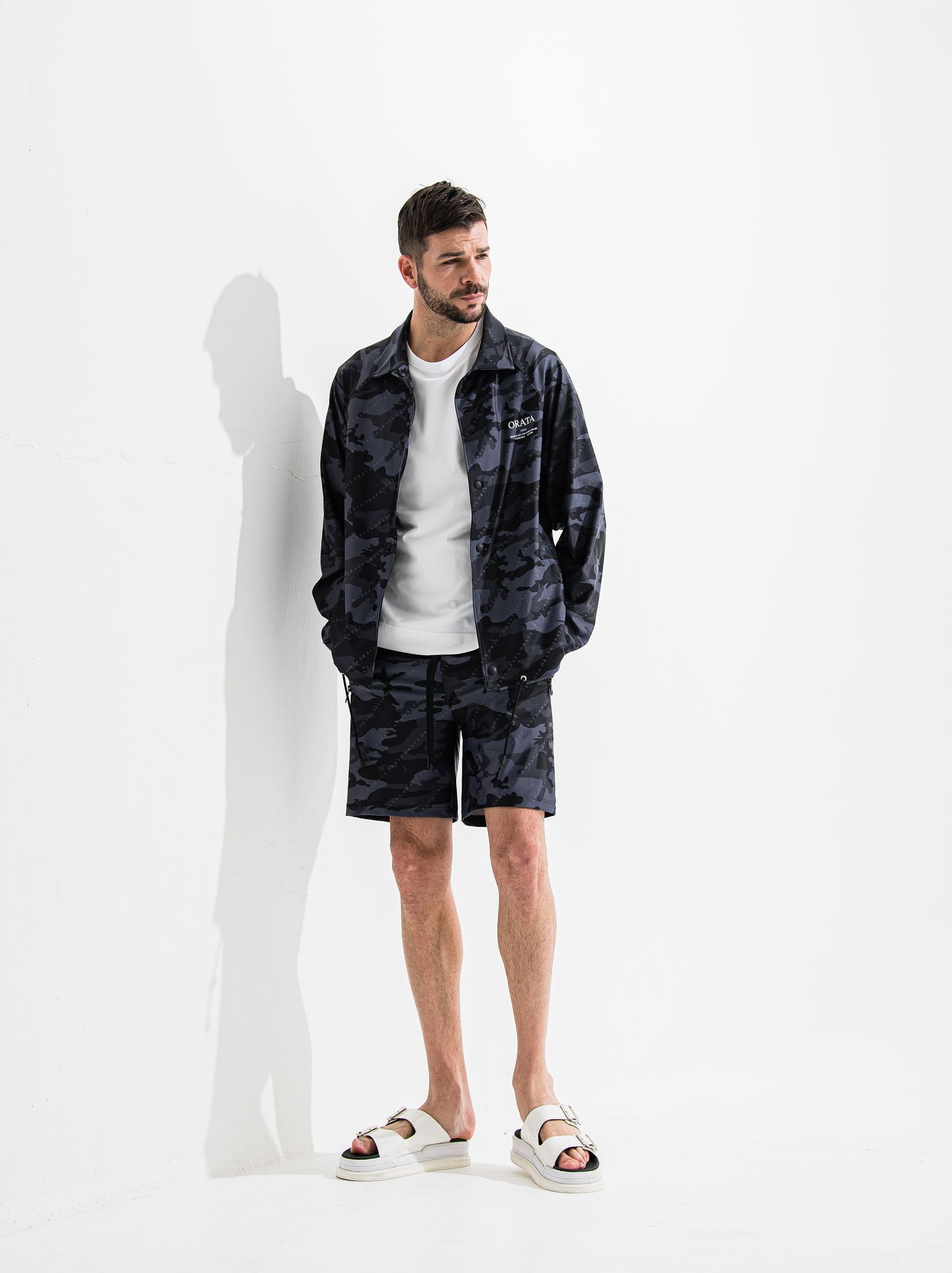 RUSH SHORTS / OR2-HP-002  / ラッシュガードハーフパンツ / ブラックカモフラ (6月中旬入荷予定)