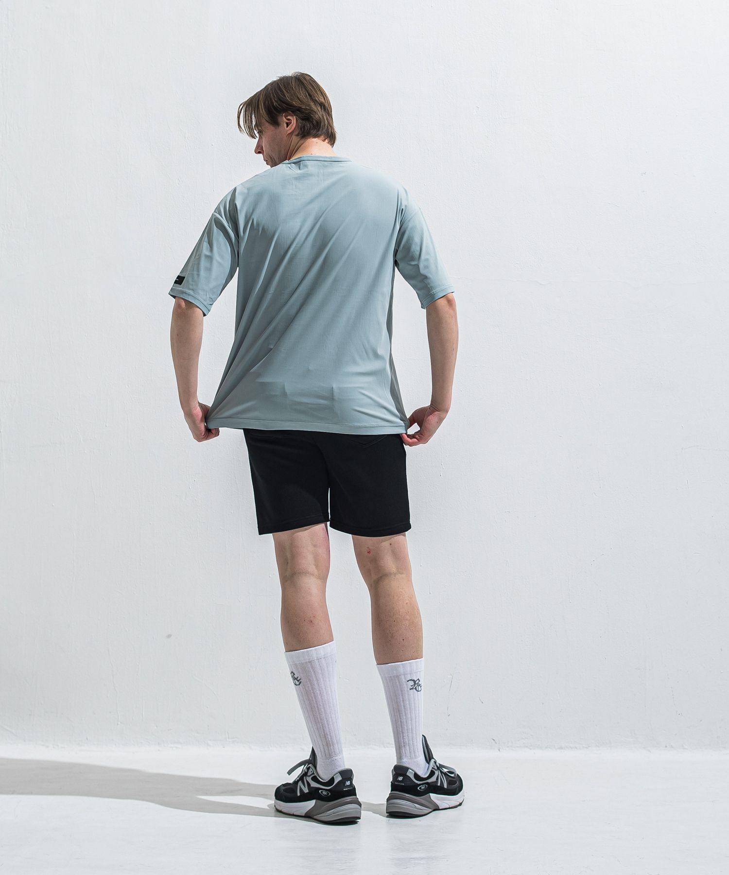 NYLON OVER T / RC40-T-003 / ナイロンビッグTシャツ / アクア (5月中旬入荷予定)