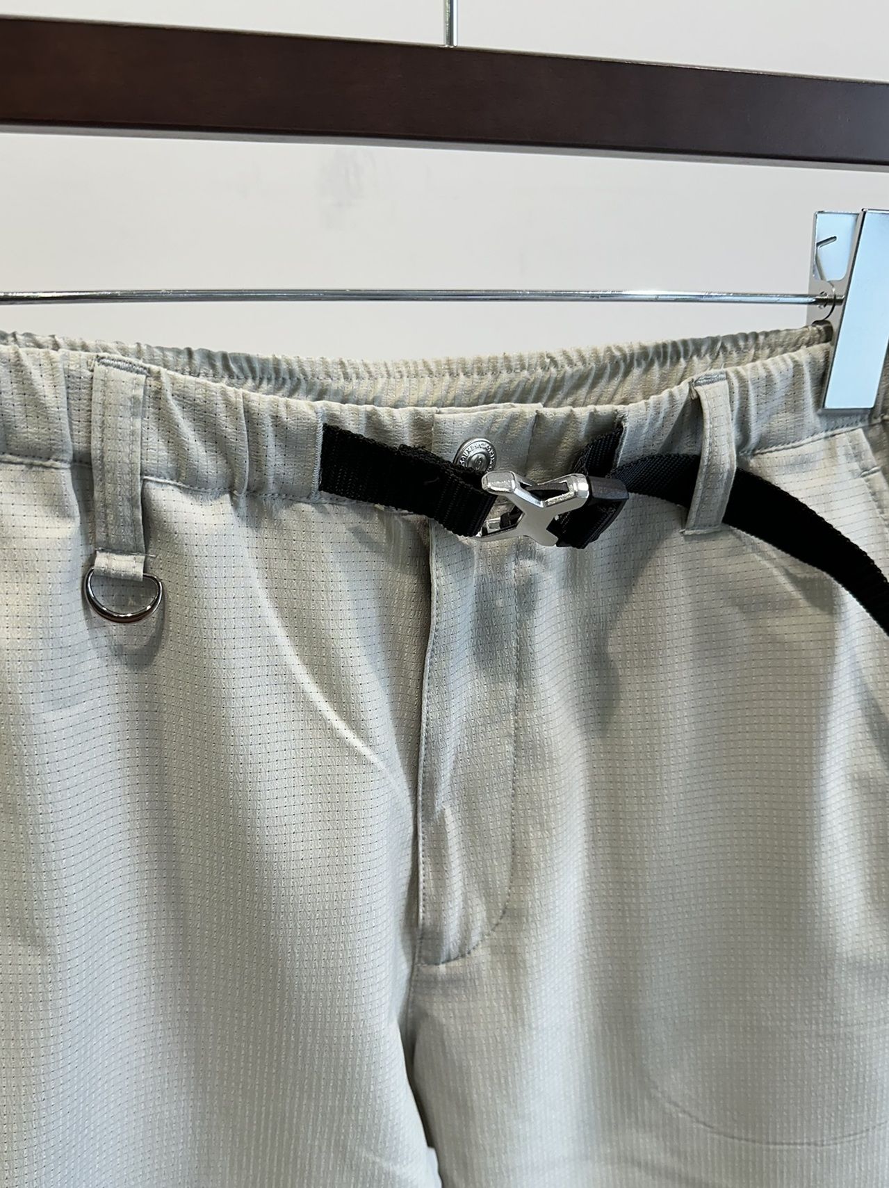 PAT WIDE EASY PANTS / RC32-ST-036 / ベルト付きテーパードワイドパンツ / ベージュ