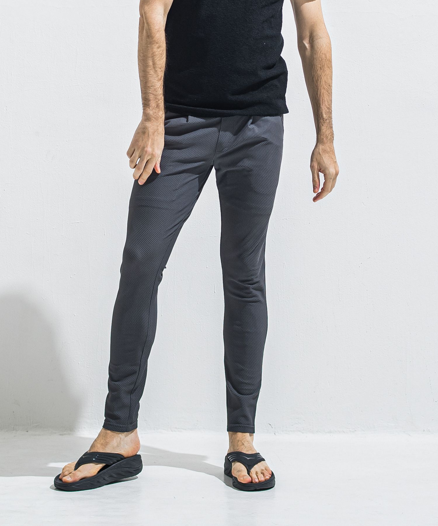 CHRIS EASY TUCK PANTS / RC40-ST-016T / イージータックパンツ / メッシュチャコール (5月中旬入荷予定)