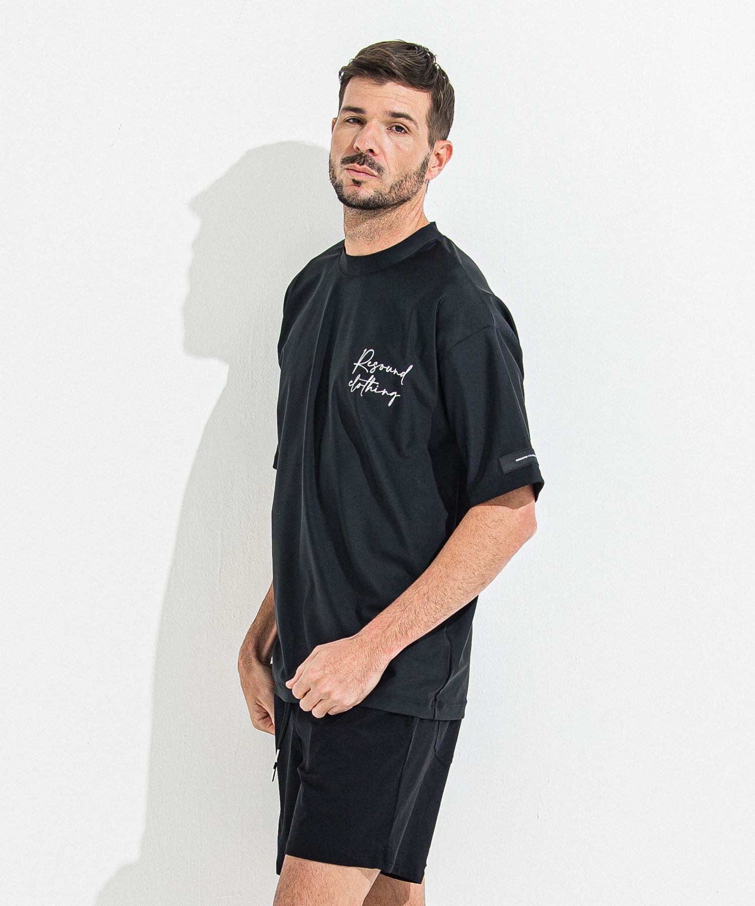 ID RUSH OVER T / RC36-T-011 / バックロゴラッシュガードビッグTシャツ / ブラック