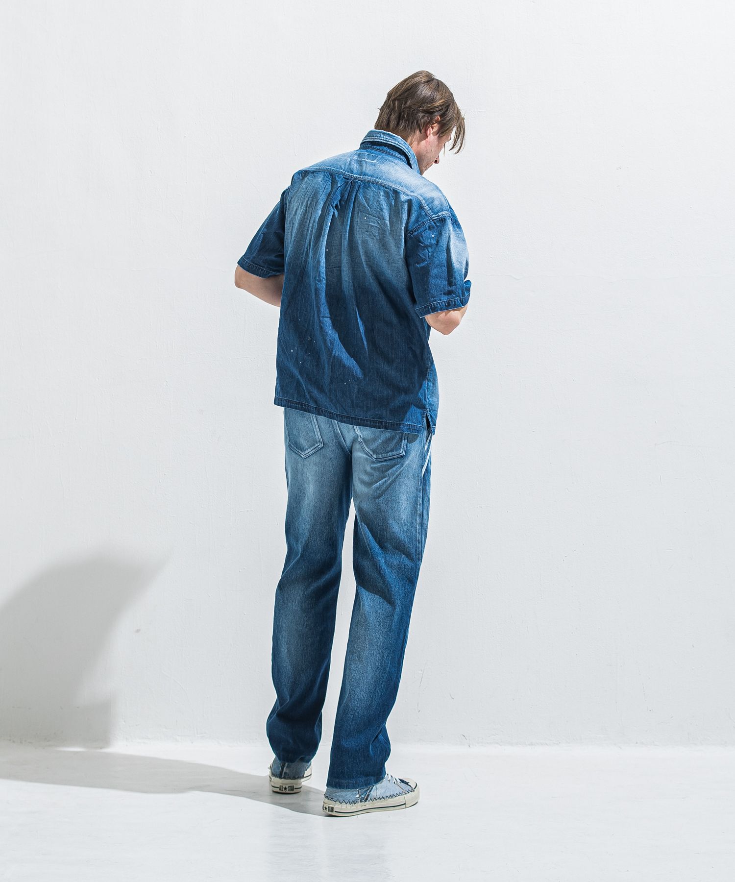 EDGE DENIM SEMI WIDE PT / RC40-ST-014WTD / デニムジャージセミワイドラインパンツ / ダークインディゴ (5月中旬入荷予定)