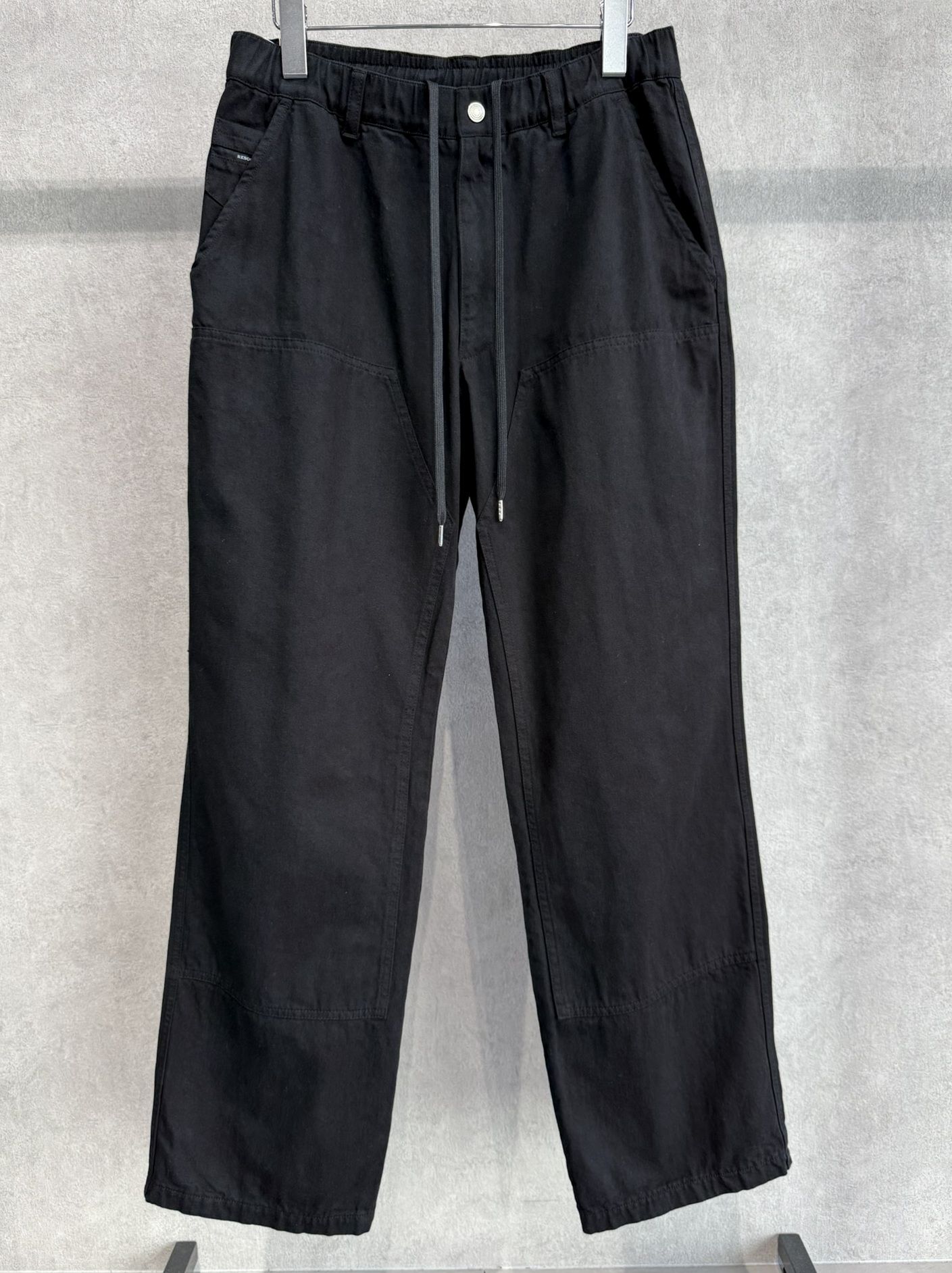 DOUBLE KNEE PT / RC39-ST-041 / ダブルニーワイドデニムパンツ / ブラック