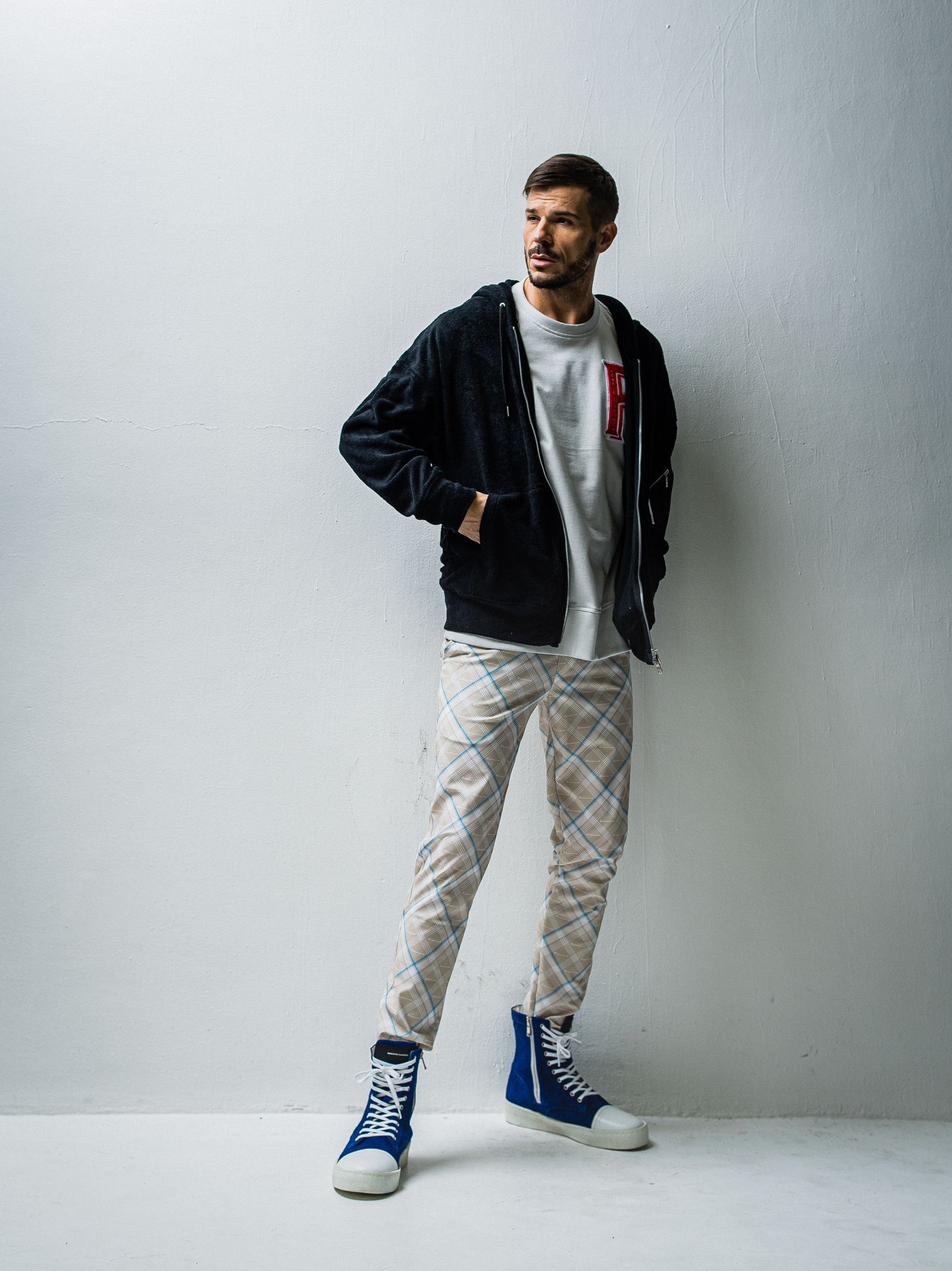 CHRIS EASY PANTS / RC27-ST-016 / チェックイージーパンツ / チェックベージュ