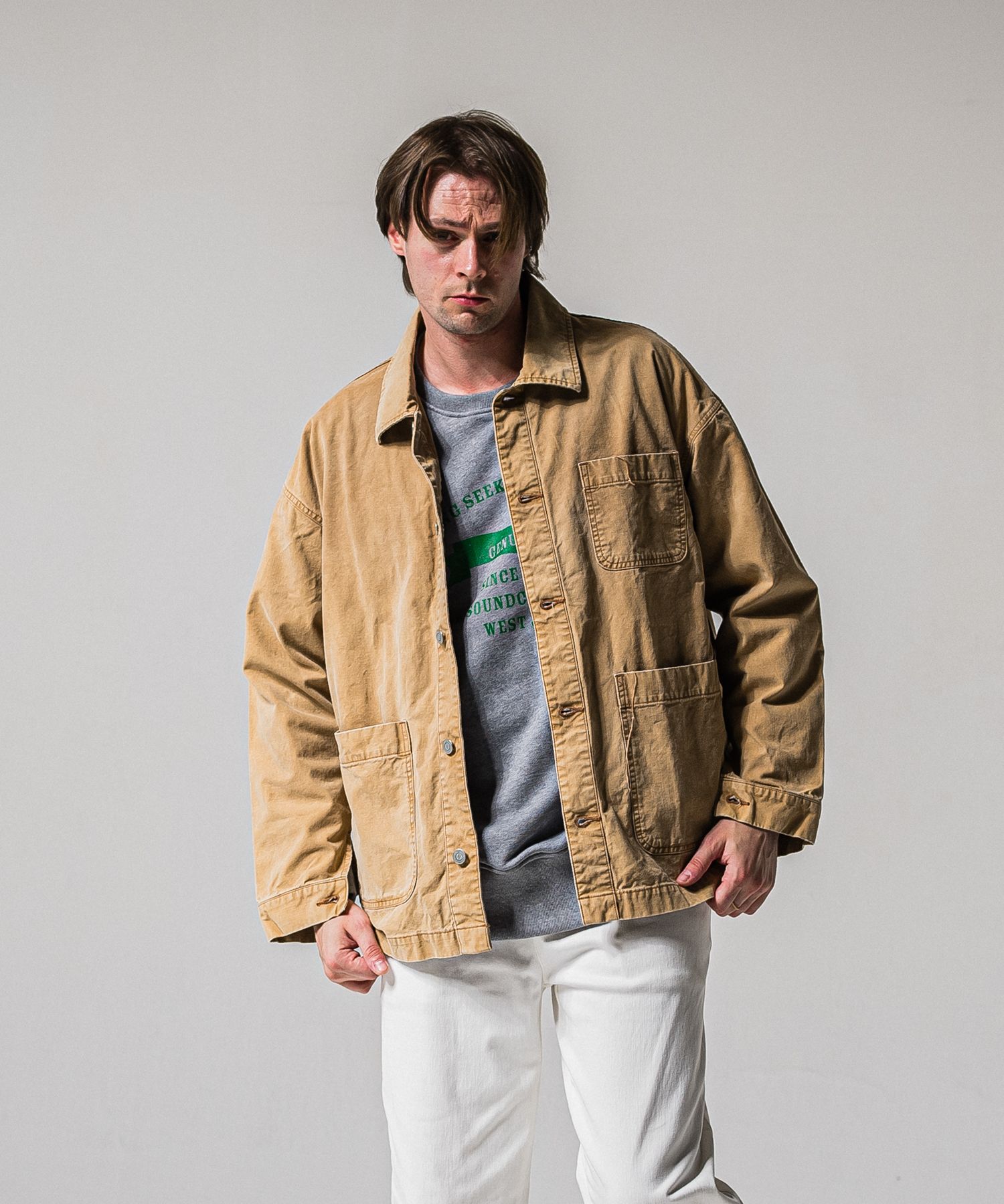 RC CAVER ALL / RC39-JK-004 / デニムカバーオール / ダックブラウン (3月中旬入荷予定)