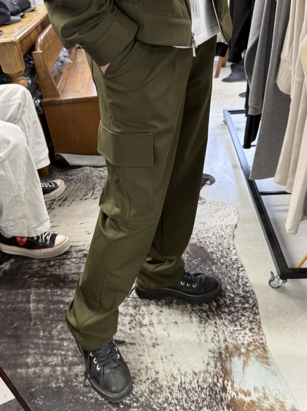HEAD CARGO / RC41-ST-043 / カーゴセミワイドタックパンツ / カーキ (8月中旬入荷予定)
