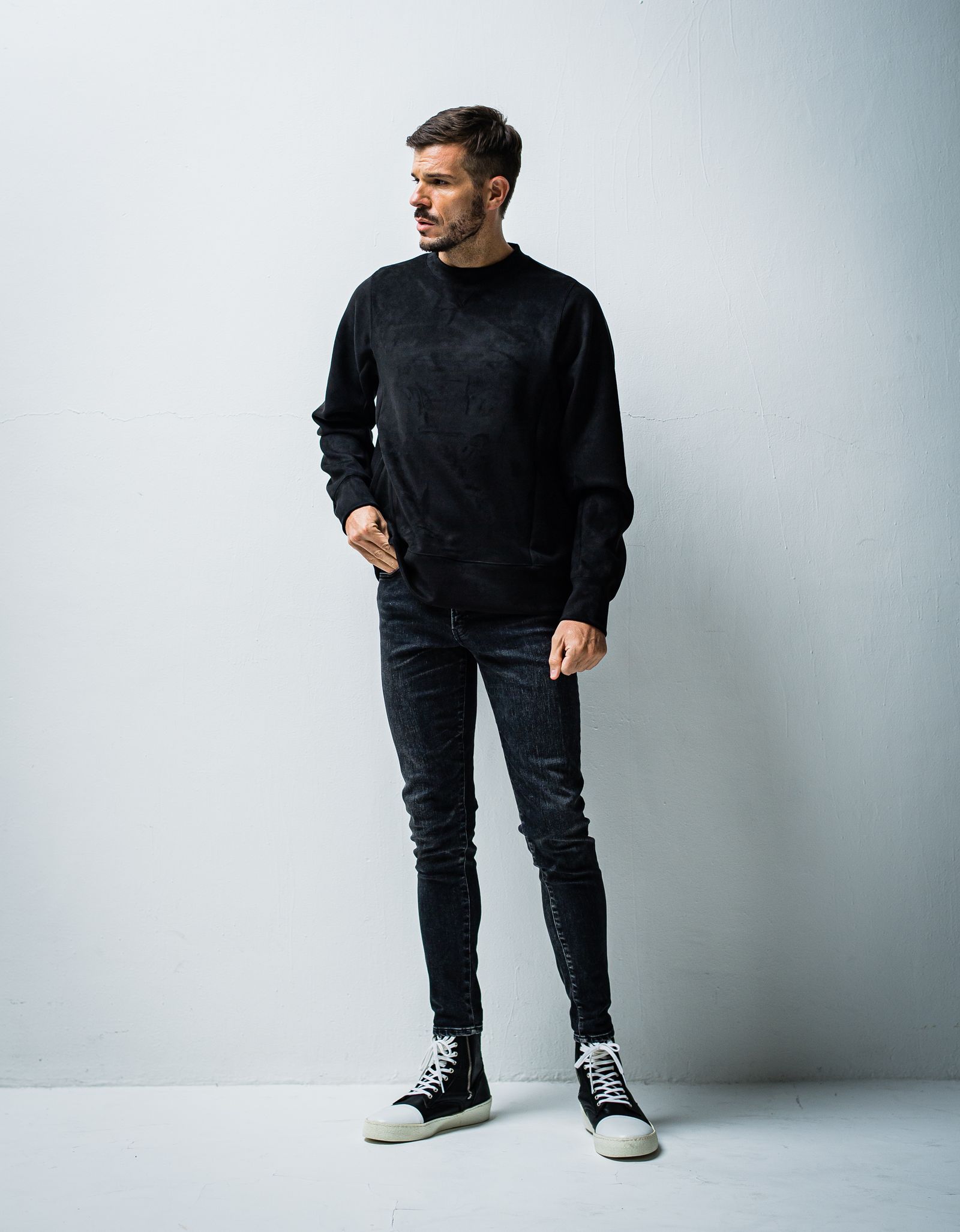 OR SKINNY JEANS / OR1-SK-002 / スキニーデニム / ブラックユーズド