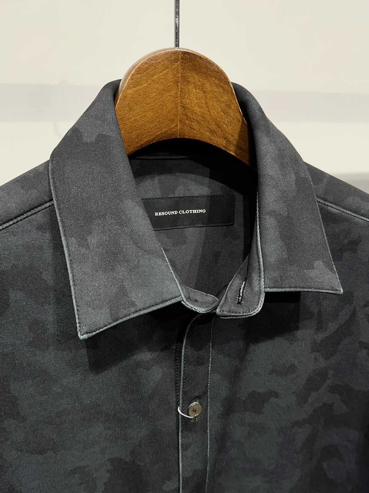 JERSEY JACK SHIRT / RC34-SH-001 / 裏起毛オーバーサイズシャツ / ブラックカモフラ